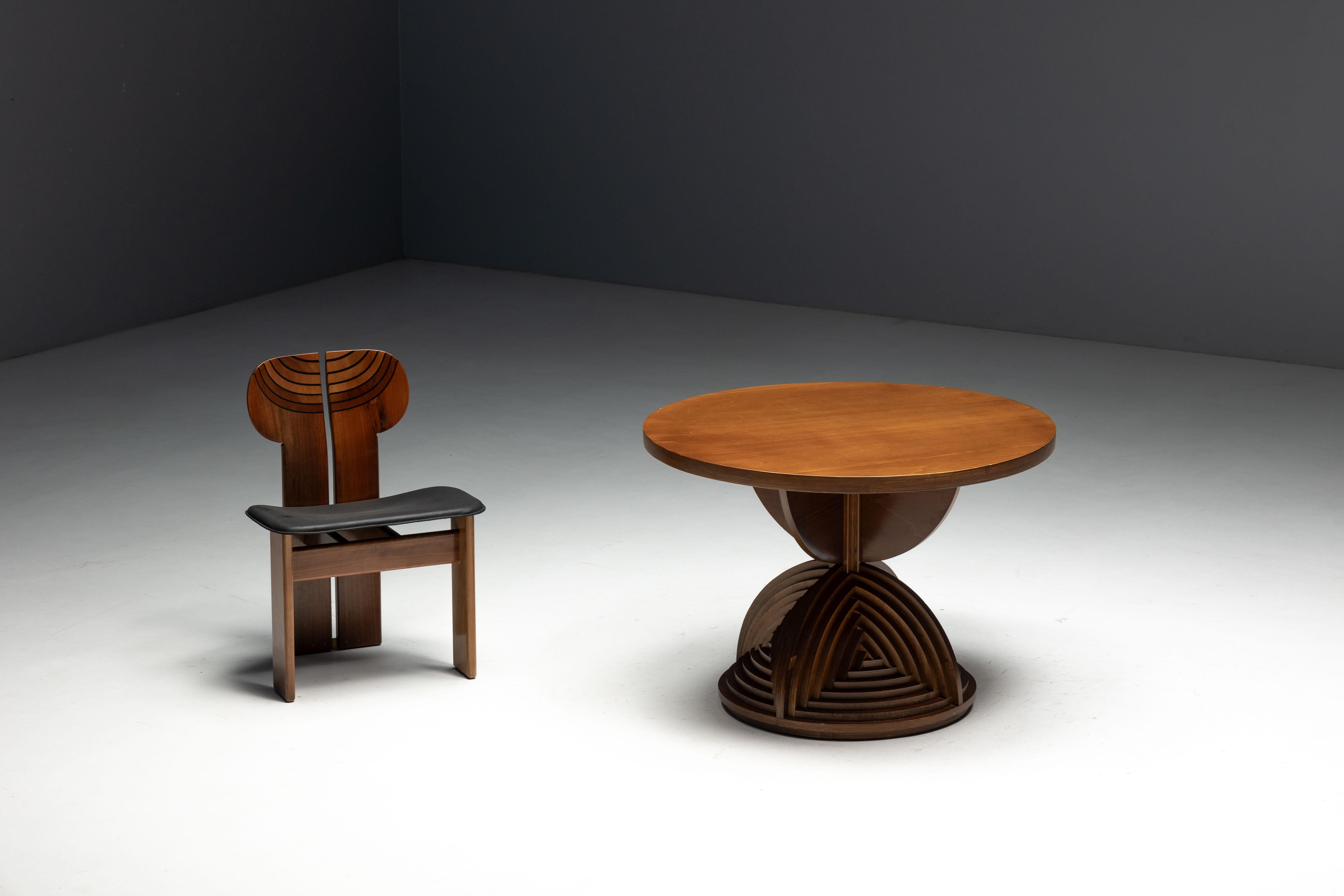Custom Sculptural Table by Mario Ceroli, Italy, 1970s For Sale 6
