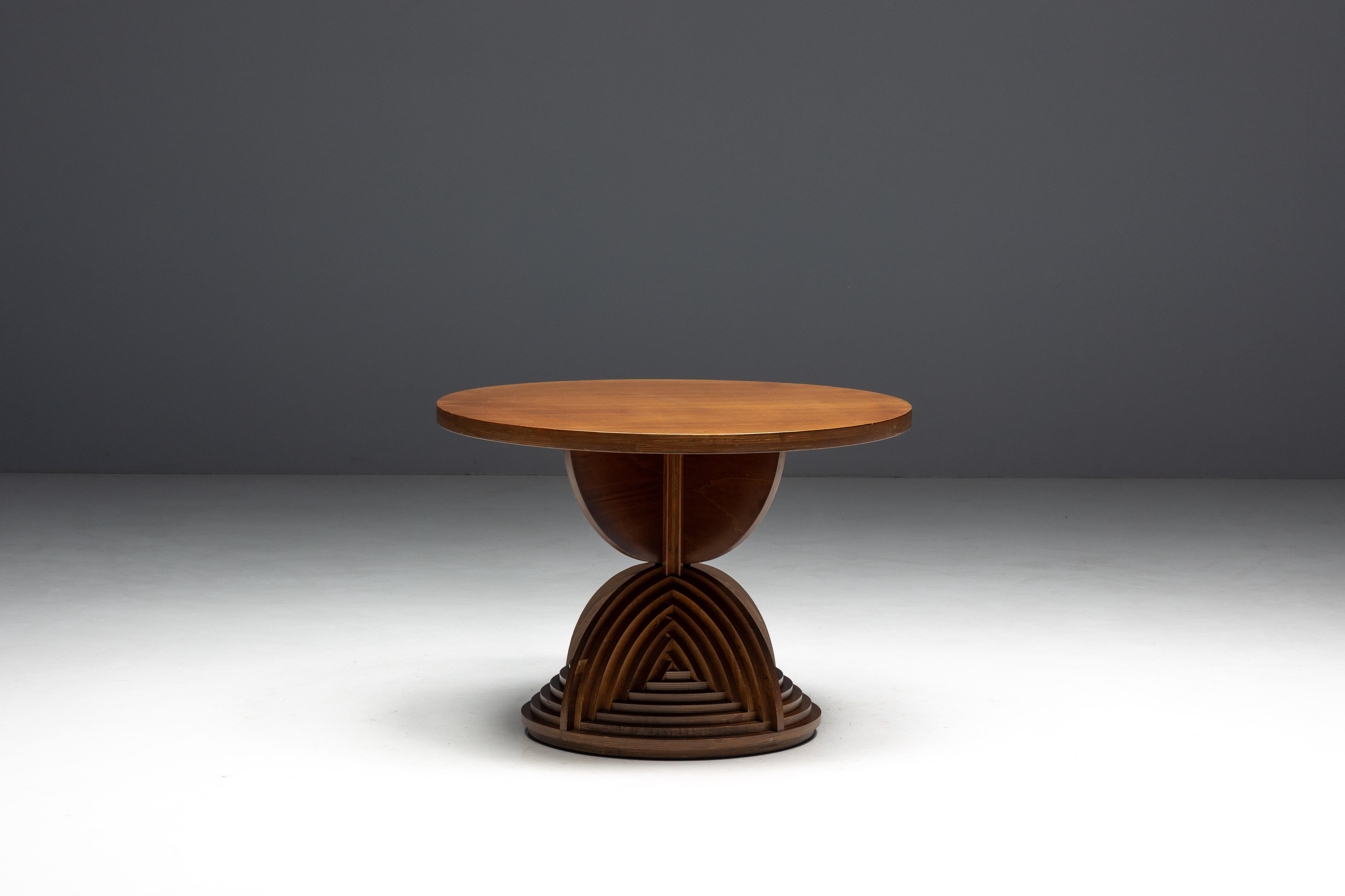 Custom Sculptural Table by Mario Ceroli, Italy, 1970s For Sale 7