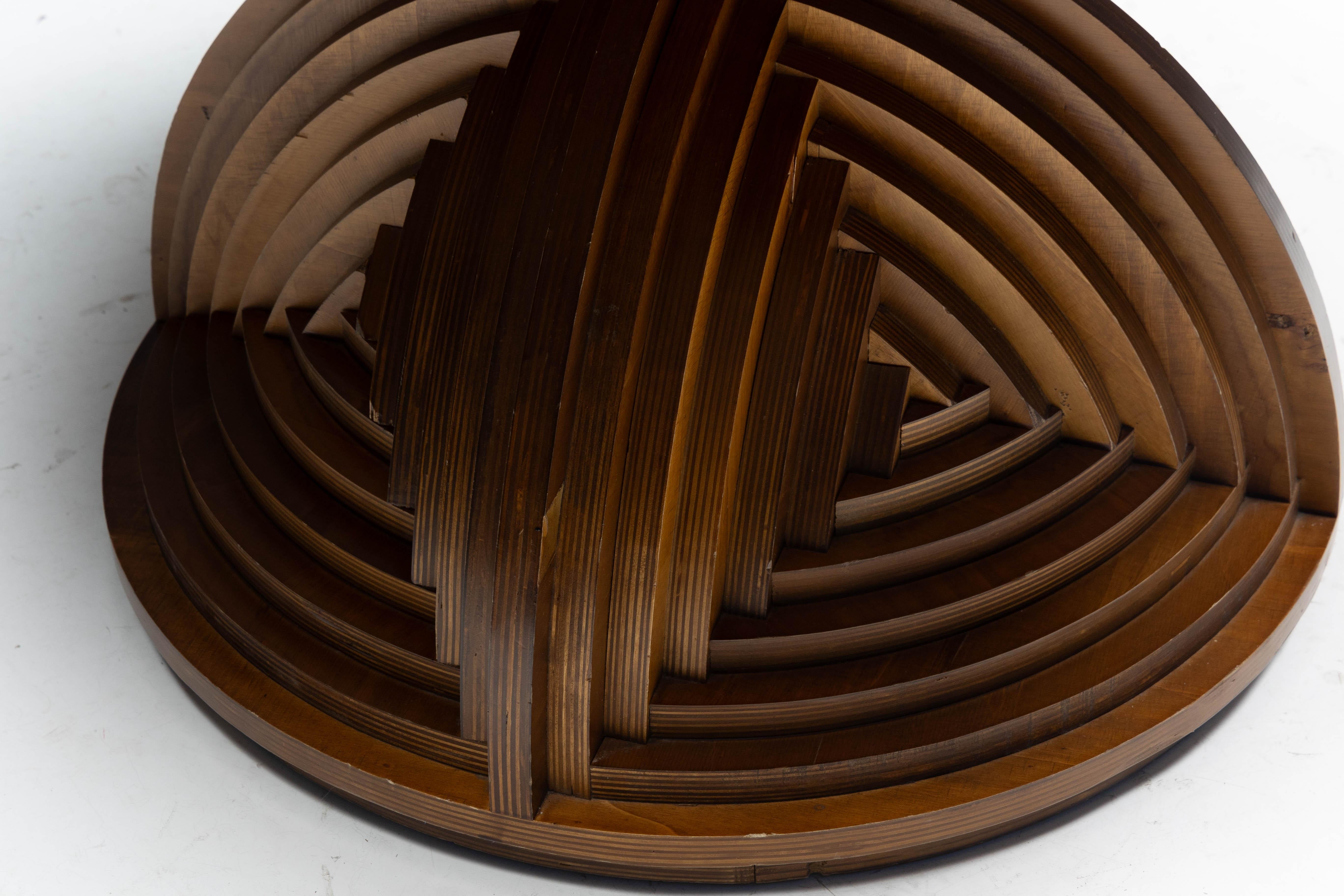 Custom Sculptural Table by Mario Ceroli, Italy, 1970s For Sale 10