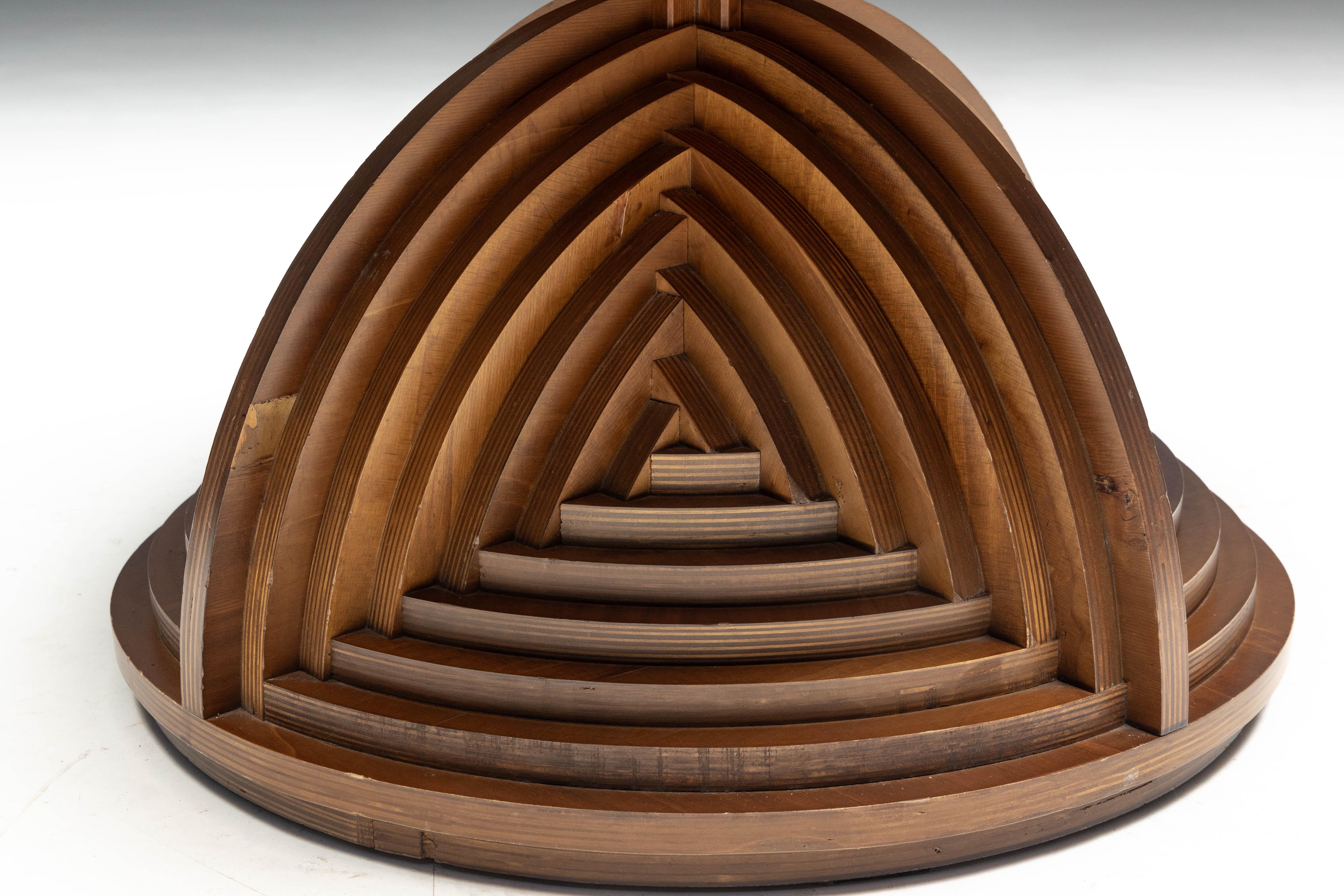 Custom Sculptural Table by Mario Ceroli, Italy, 1970s For Sale 11
