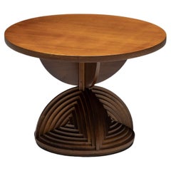 Mesa escultórica a medida de Mario Ceroli, Italia, años 70