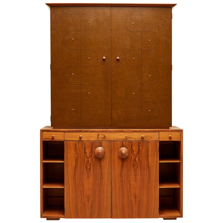 Custom Secretary Bookcase / Cabinet by Gilbert Rohde Paldo for Herman ...
