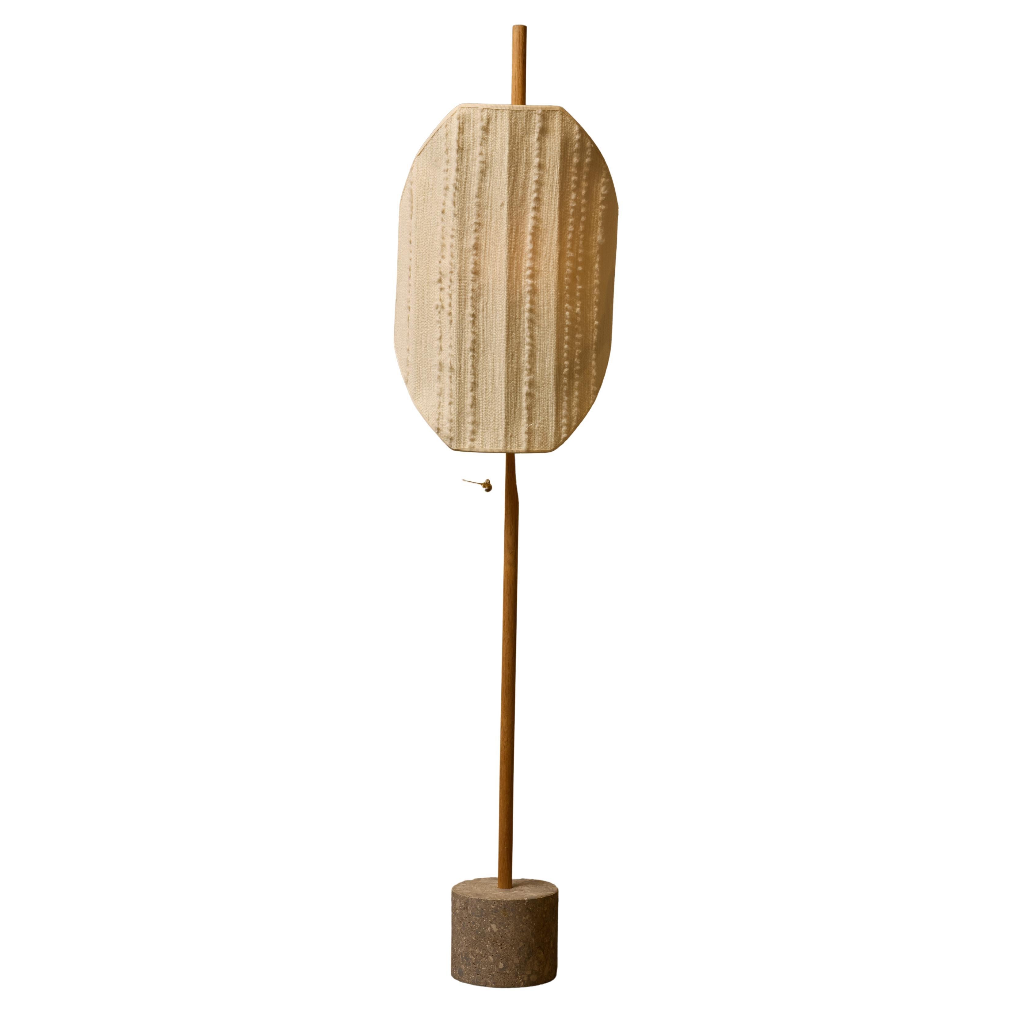 Custom Servomuto Flag Floor Lamp with Boucle Shade