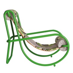 Conjunto personalizado de sillones Locus Solus azules y verdes