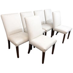 Custom Set of Six Contemporary Dining Chairs