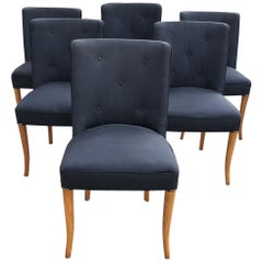 Vintage Custom Set of Six Dining Chairs by Robsjohn-Gibbings