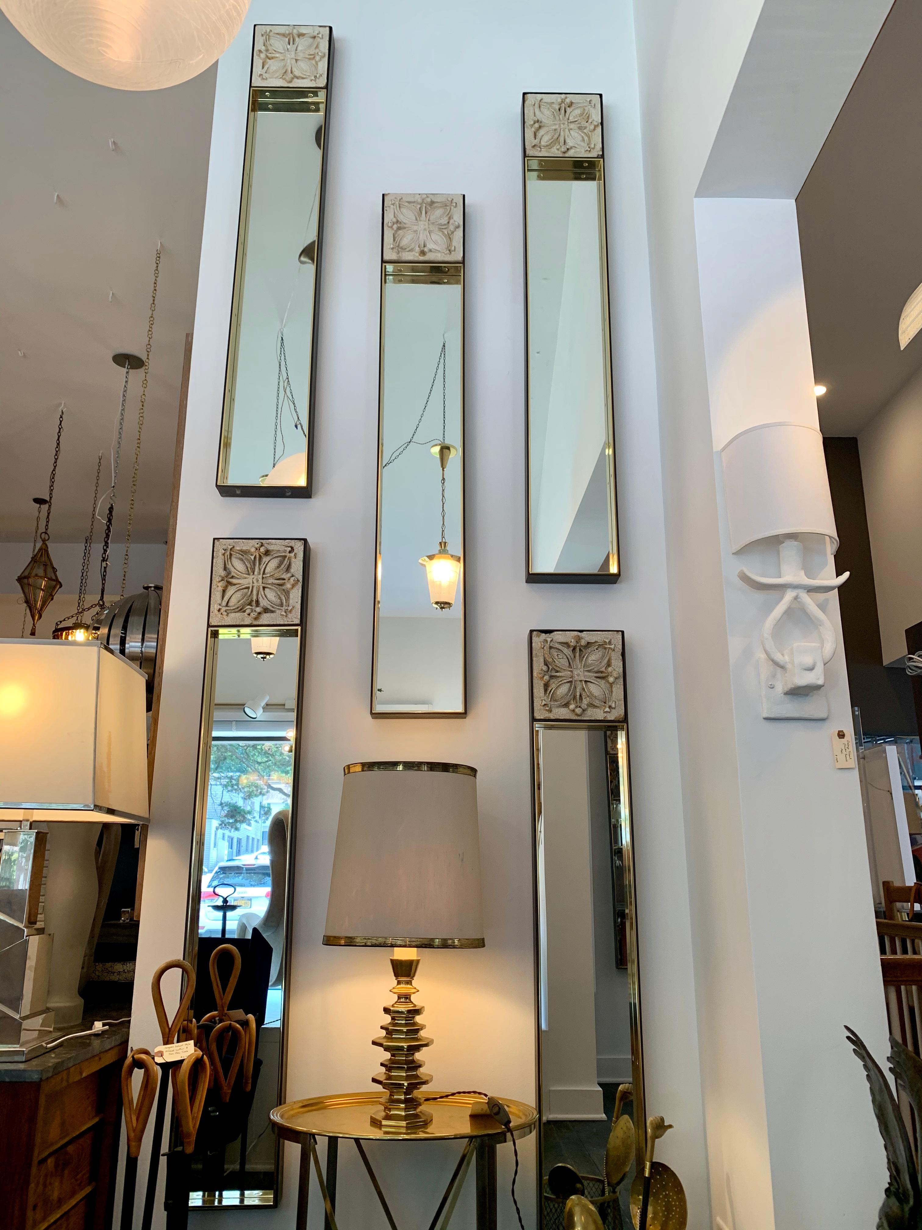long thin mirrors