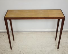 Custom Shagreen Top Mahogany Console in the Jean Michel Frank Manner