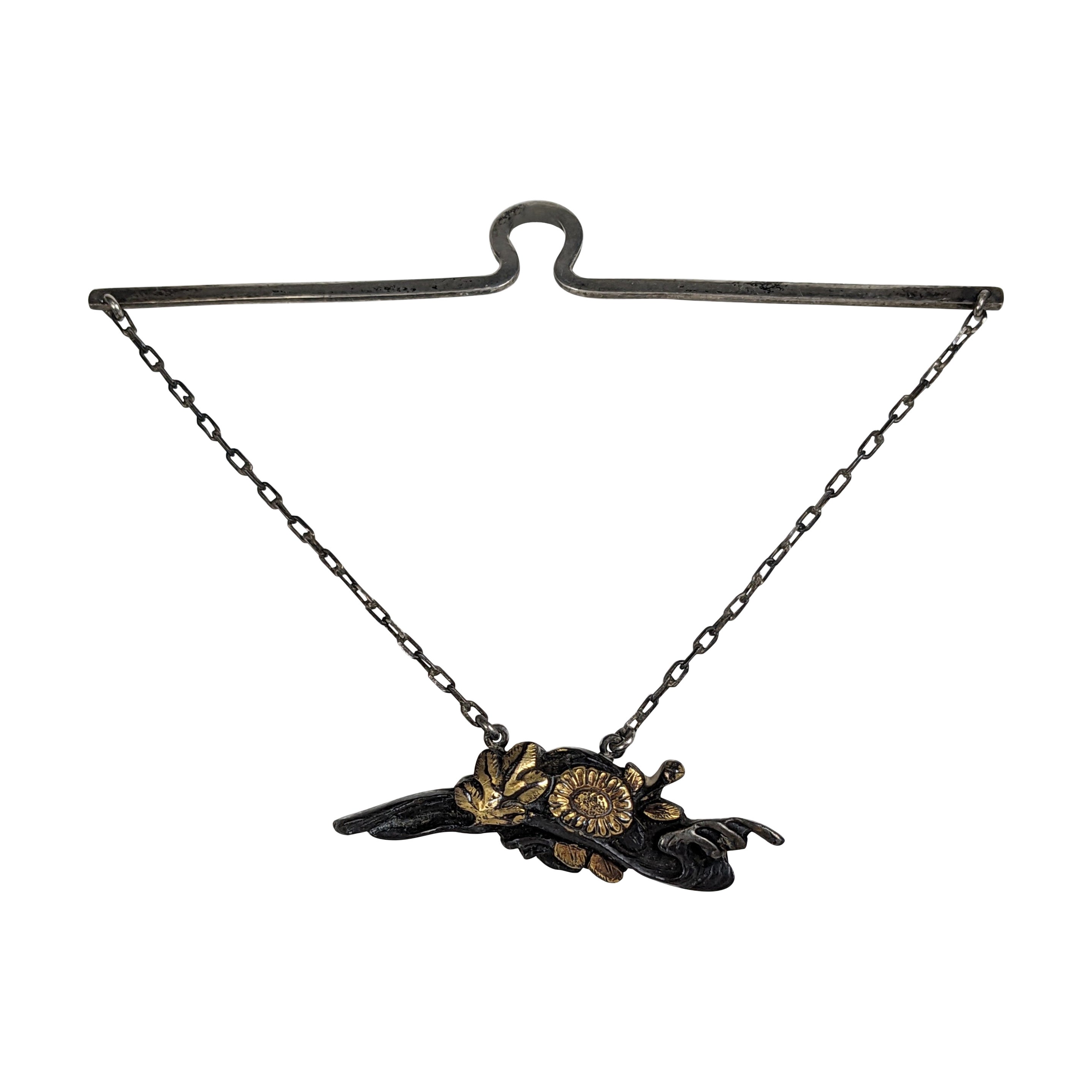 Barre de cravate personnalisée en métal mixte Shakudo