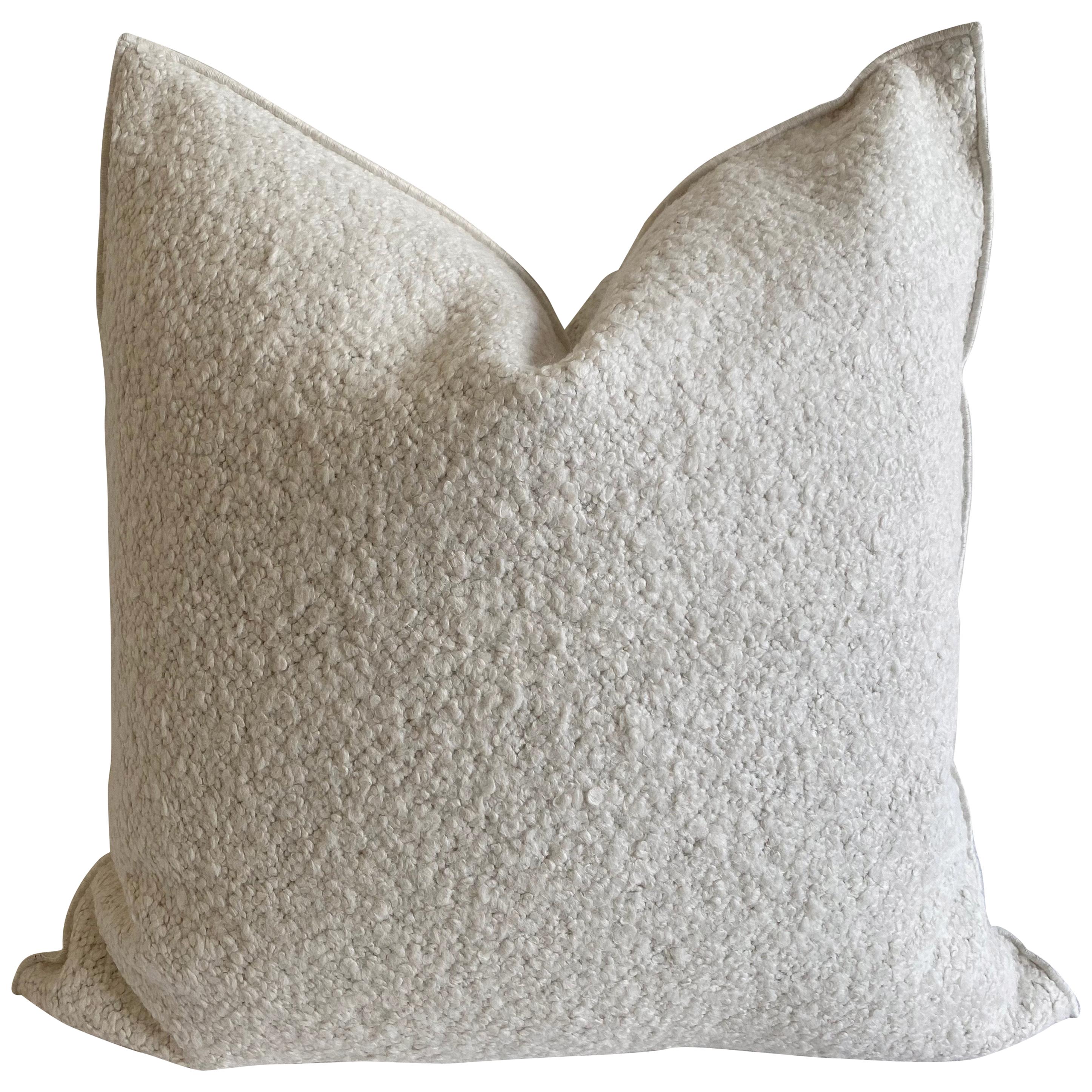 Custom Linen and Wool Blend Euro Pillow