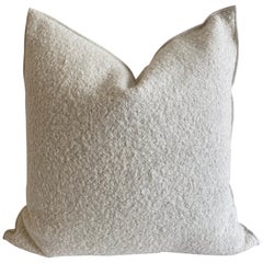 Euroalmohada personalizada de mezcla de lino y lana
