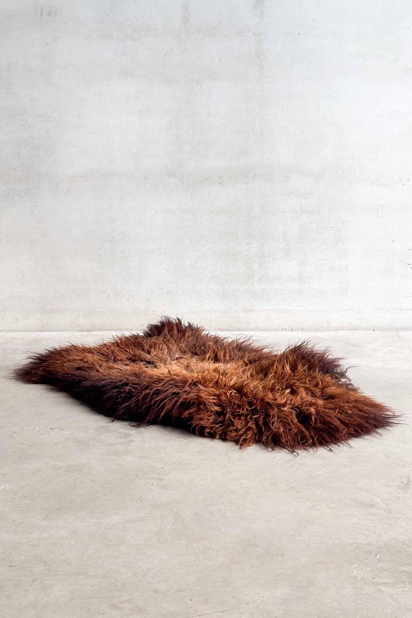 Belge Peau de mouton personnalisée par Carine Boxy -- tapis 