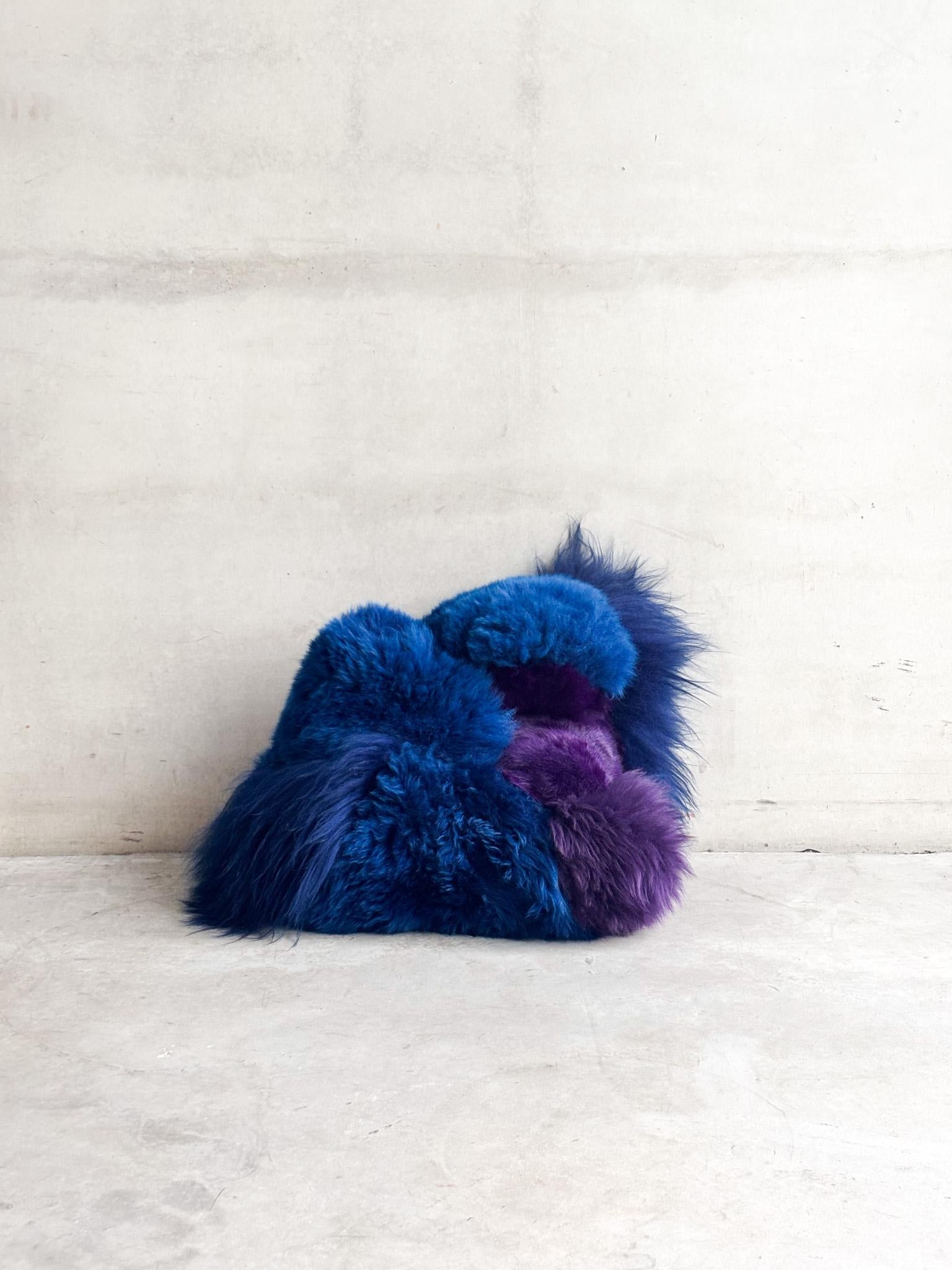 Belgian Custom sheepskin Sculptural by Carine Boxy -- 