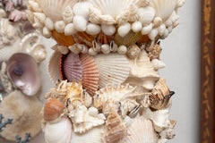 Pair of Custom Shell-Encrusted Lamps