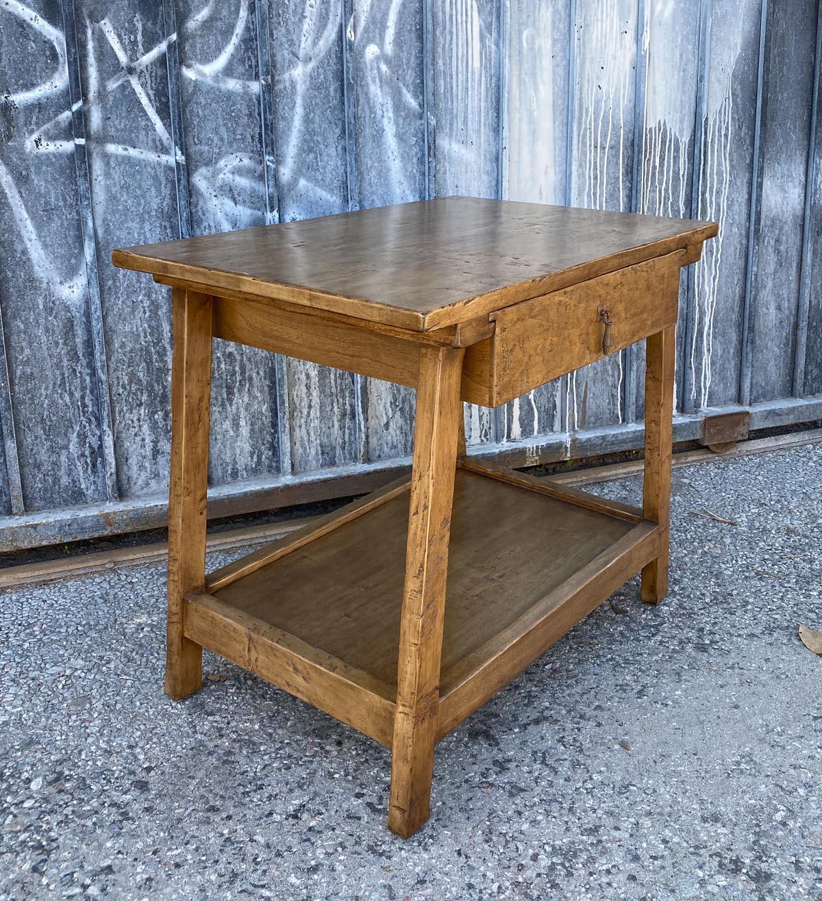 American Custom Side Tables or Nightstands in Walnut by Dos Gallos Studio For Sale