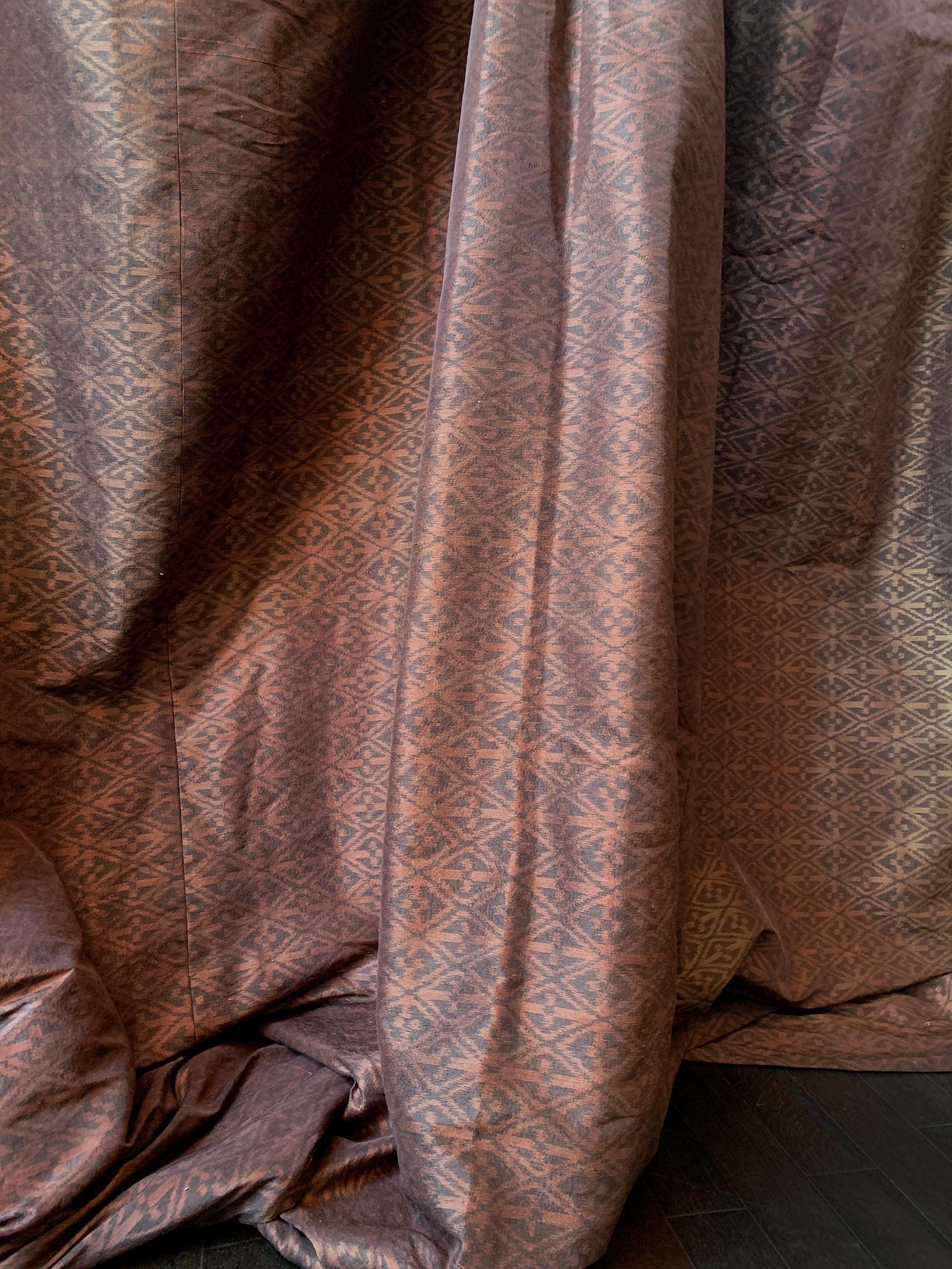 Custom Silk Curtain Panels by Michael Smith & J. C. Landa, a Set of 4 2