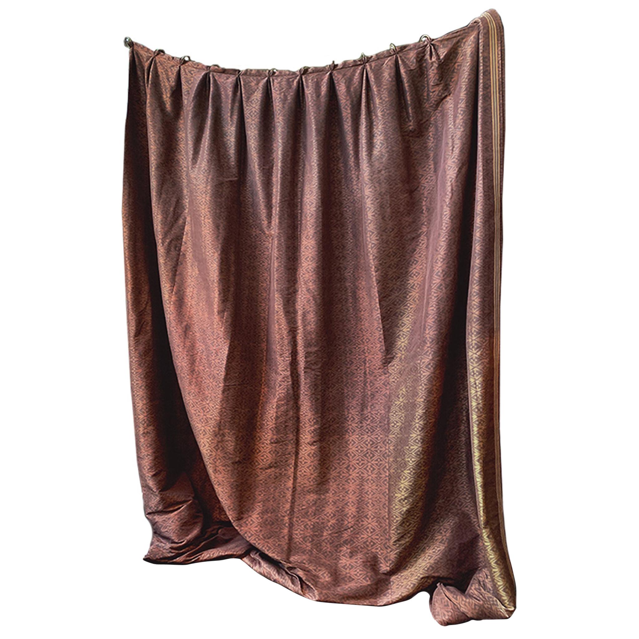 Custom Silk Curtain Panels by Michael Smith & J. C. Landa, a Set of 4