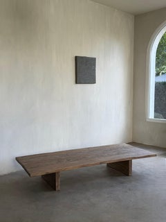 Custom Simplistic Coffee Table in 18th C Oak Wood