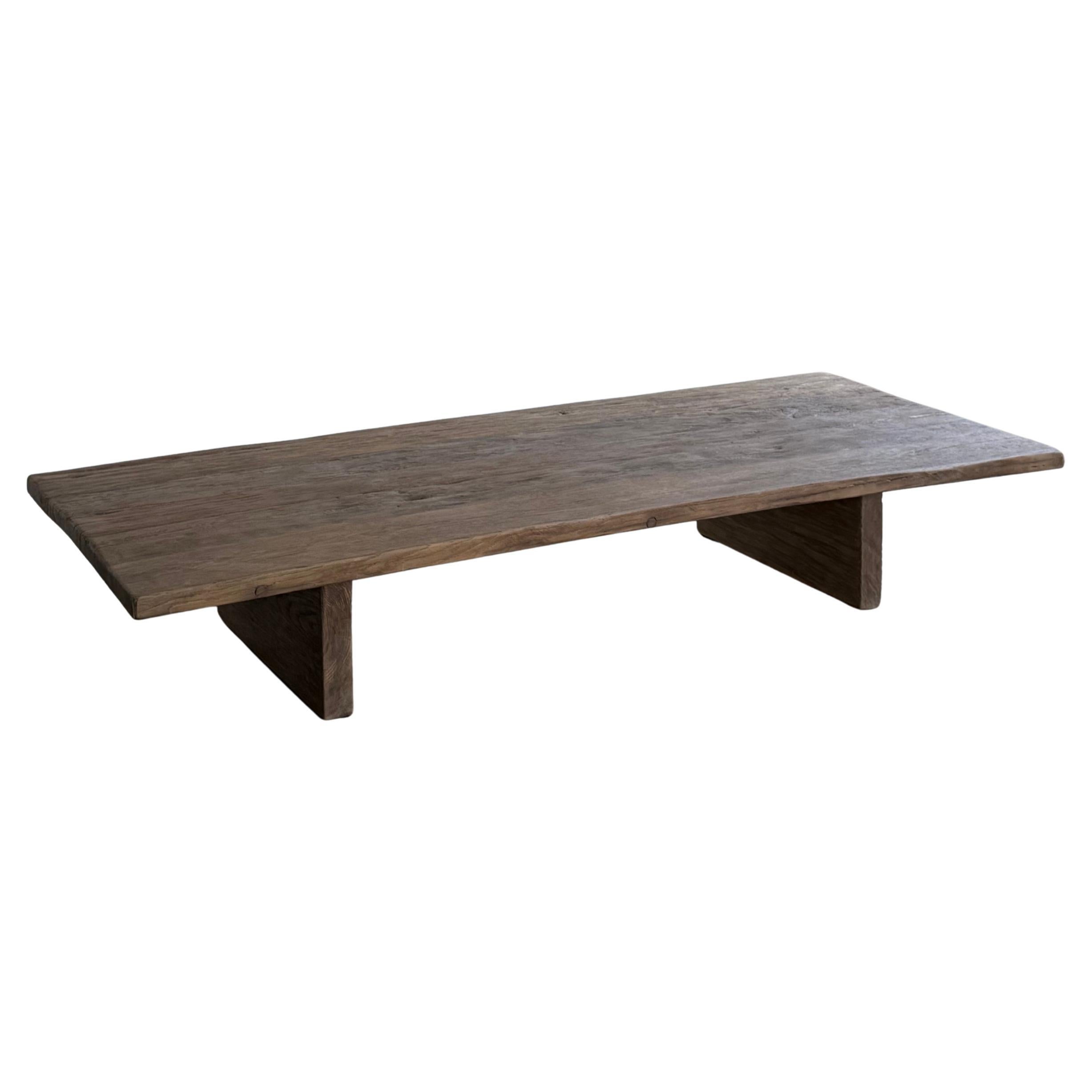 Custom Simplistic Coffee Table in 18th C Oak Wood