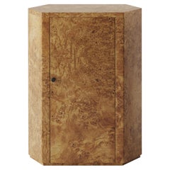CUSTOM Size - 27" High Park Night Stand Single Right unit in Poplar Burl