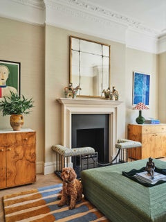 Custom Size - Art Deco Overmantel Mirror W34" x H44"