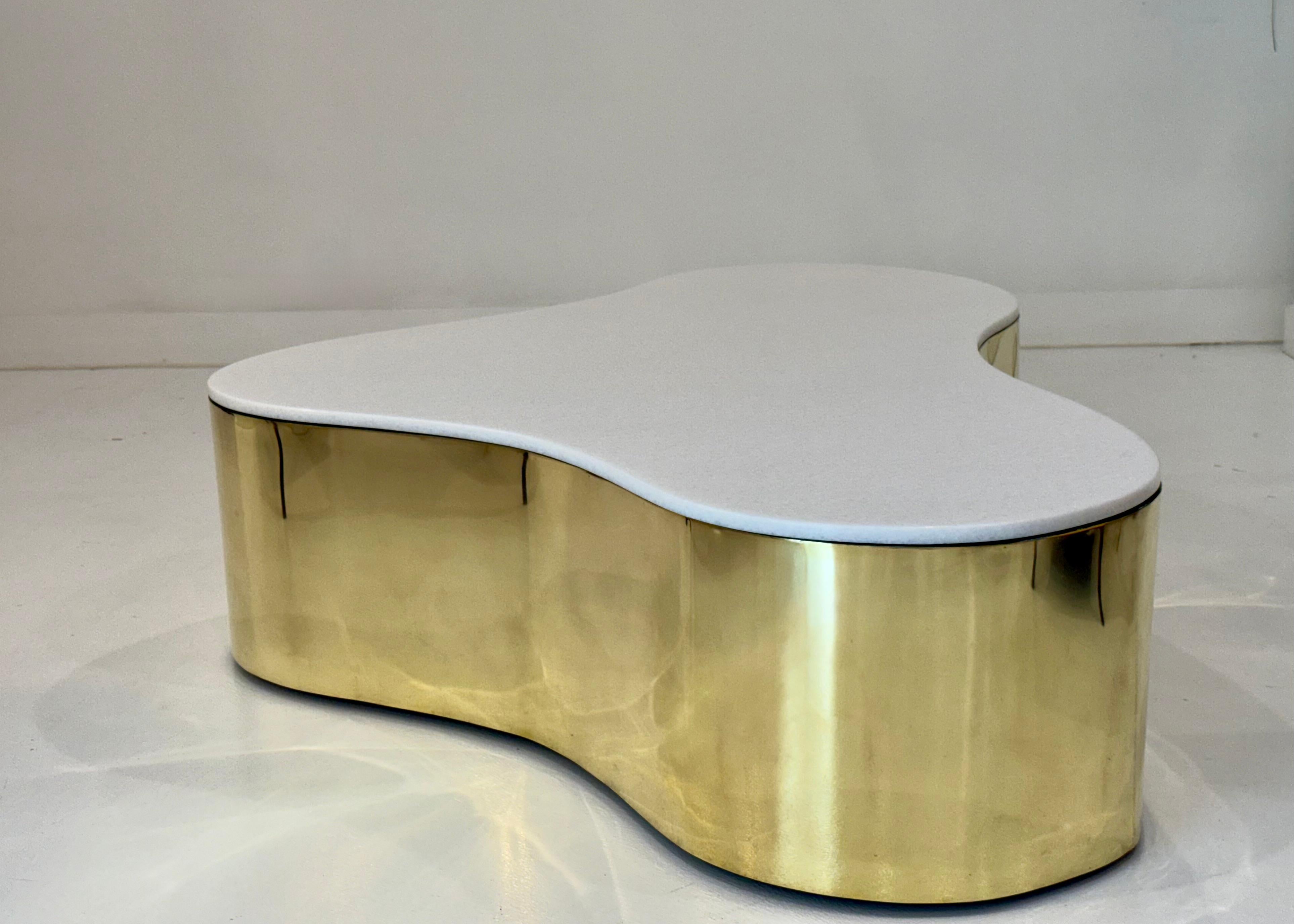 Custom Size Karl Springer Free Form Coffee Table im Angebot 1