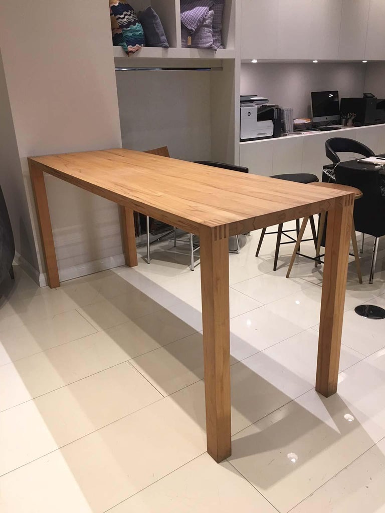 Custom Size Solid Core Beech Wood Bar / Work Table by Team 7 For Sale at 1stdibs