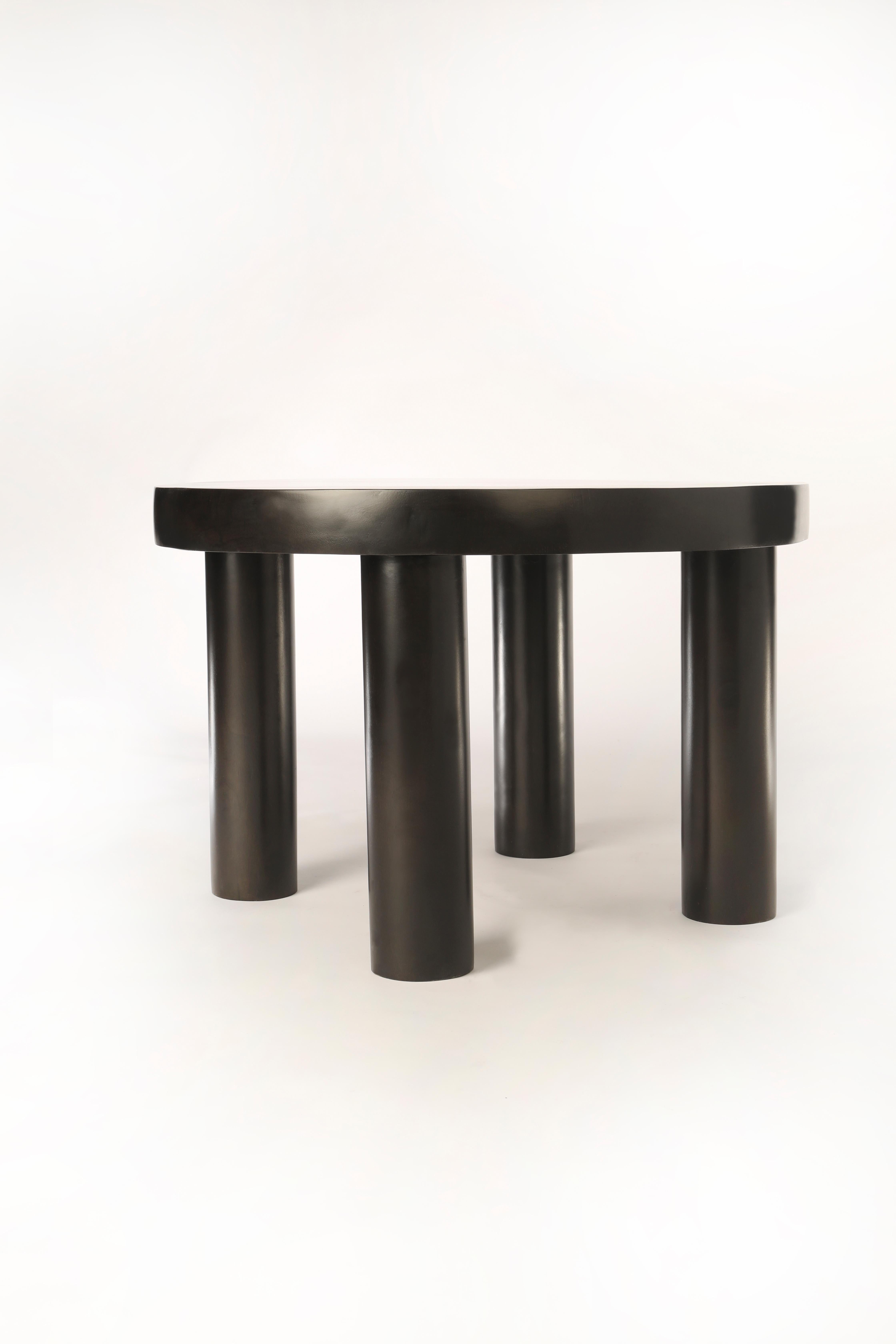Custom Listing
- Photos on this listing are of our C-Table-02 in black, tall size. Actual proportions and dimensions will differ according to the customized dimensions
-This listing is for a black outdoor finish. The wood features a protective