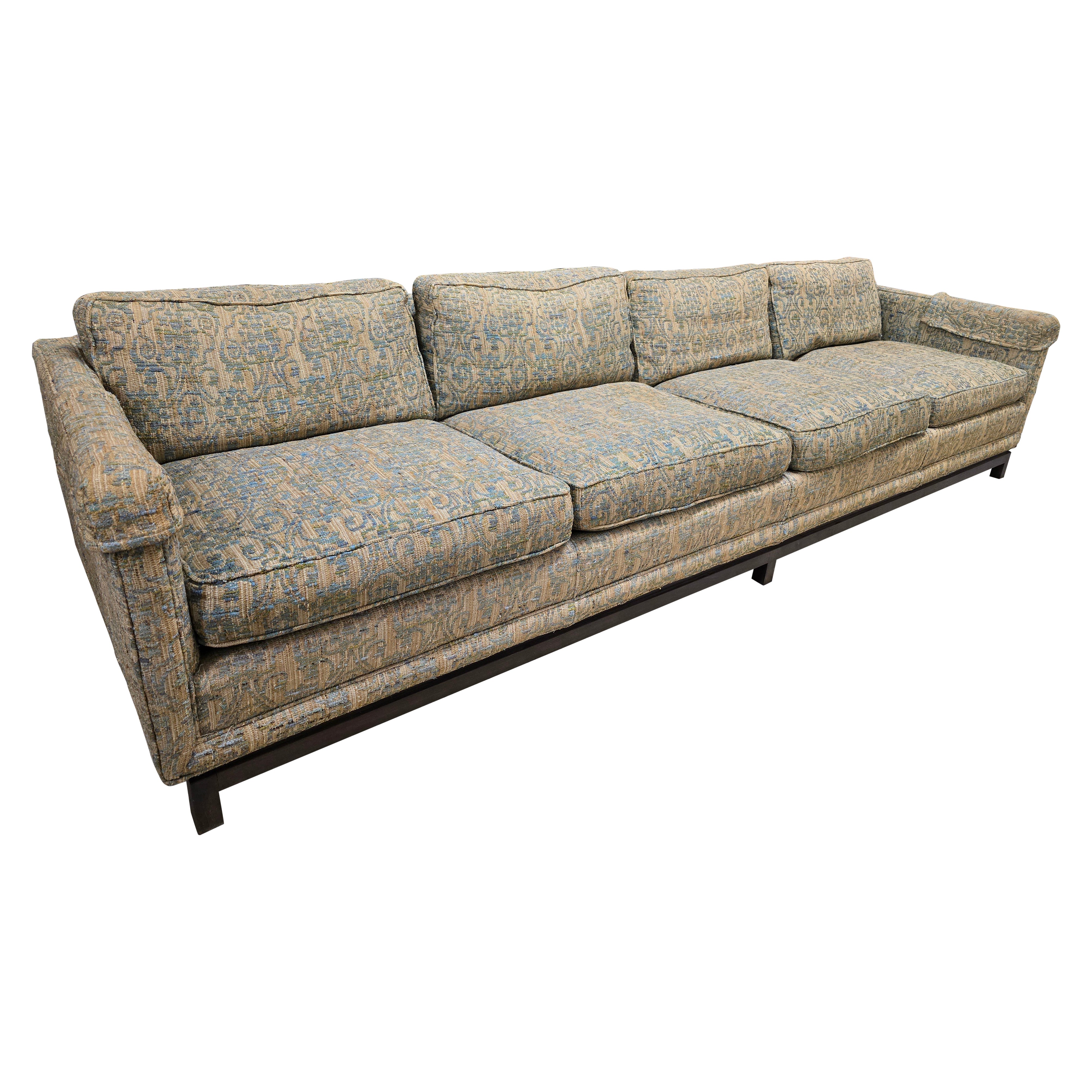 Custom Sized 1950s Widdicomb Sofa