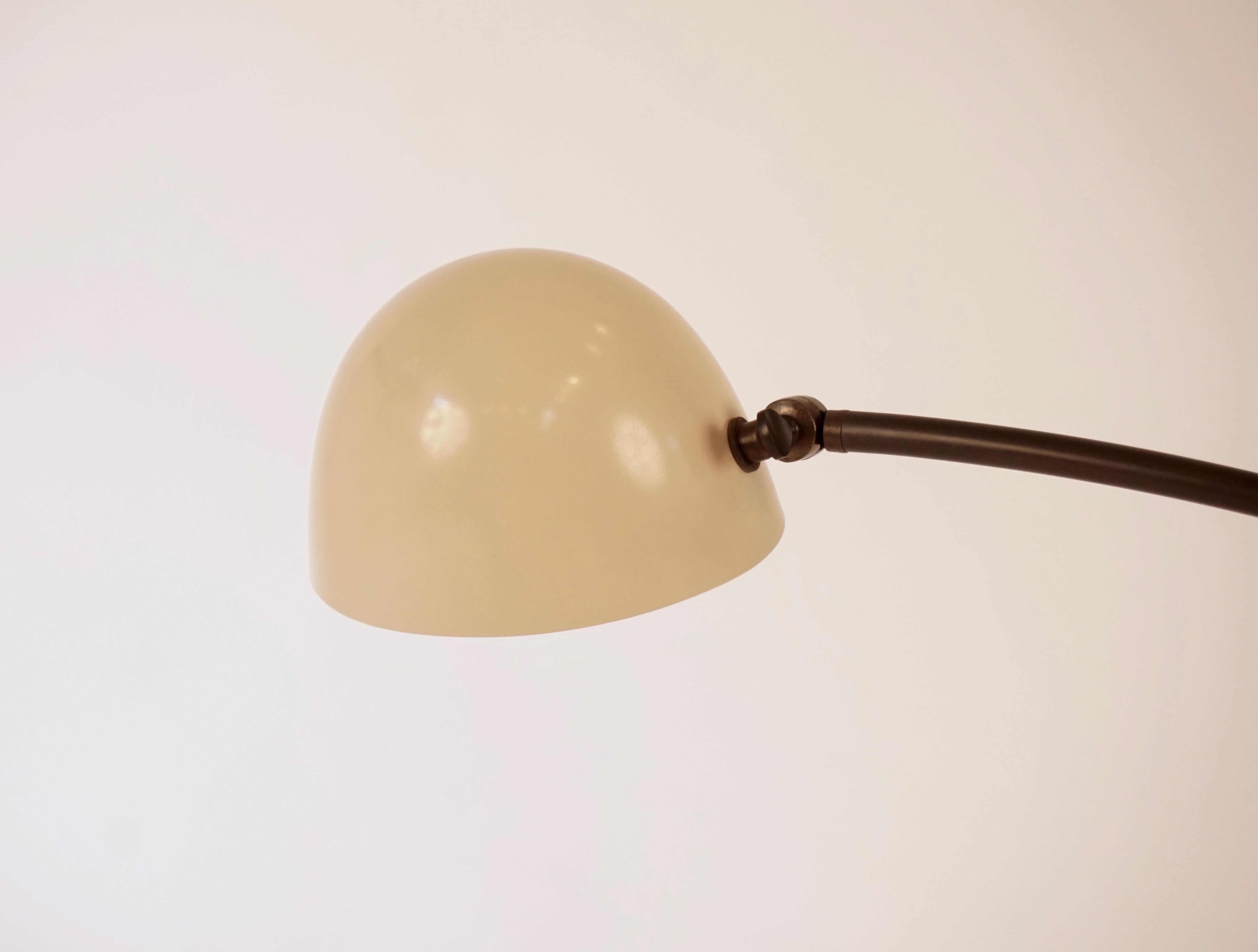 American Custom Skye Table Lamp Medium, with Almond Shade and Light Base