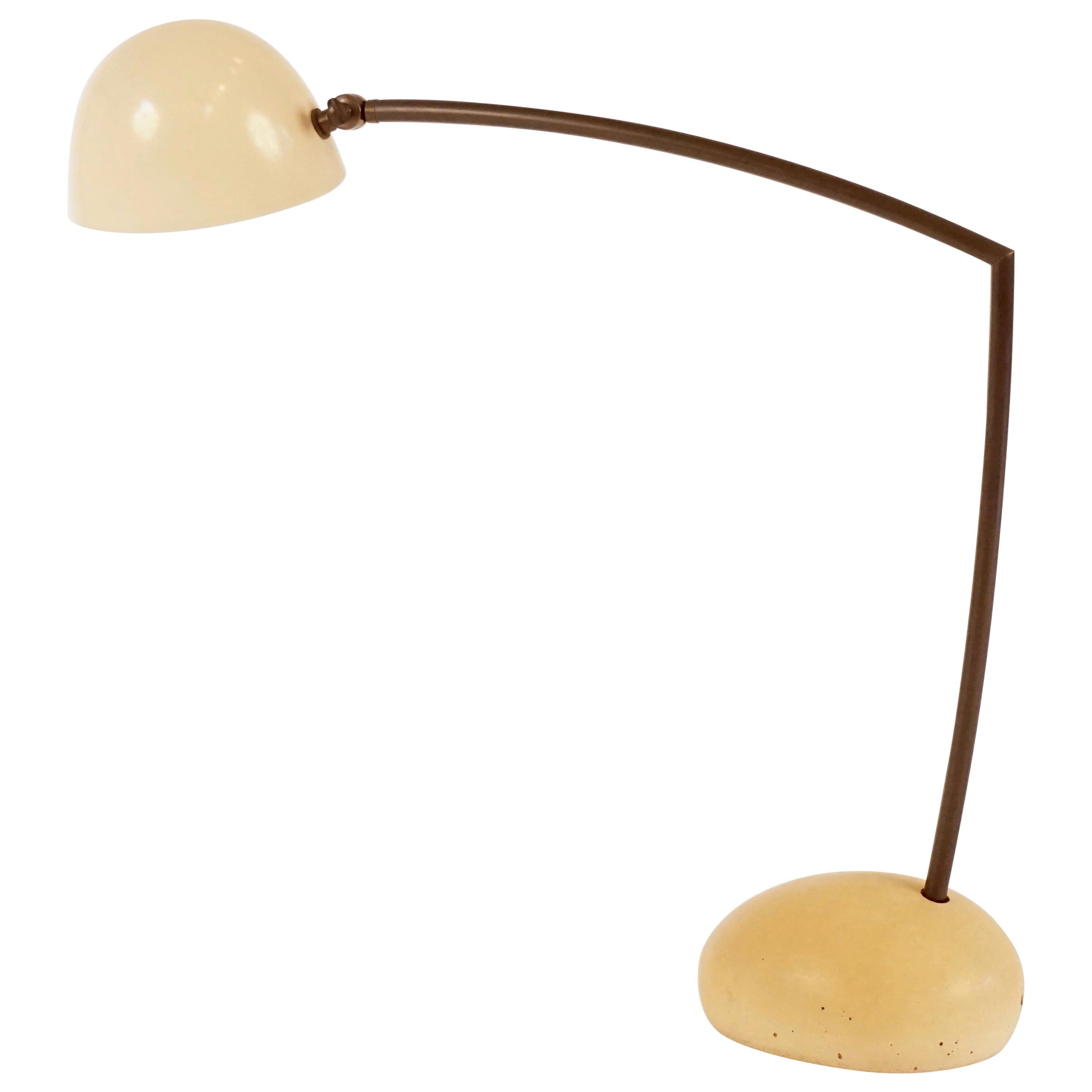 Custom Skye Table Lamp Medium, with Almond Shade and Light Base