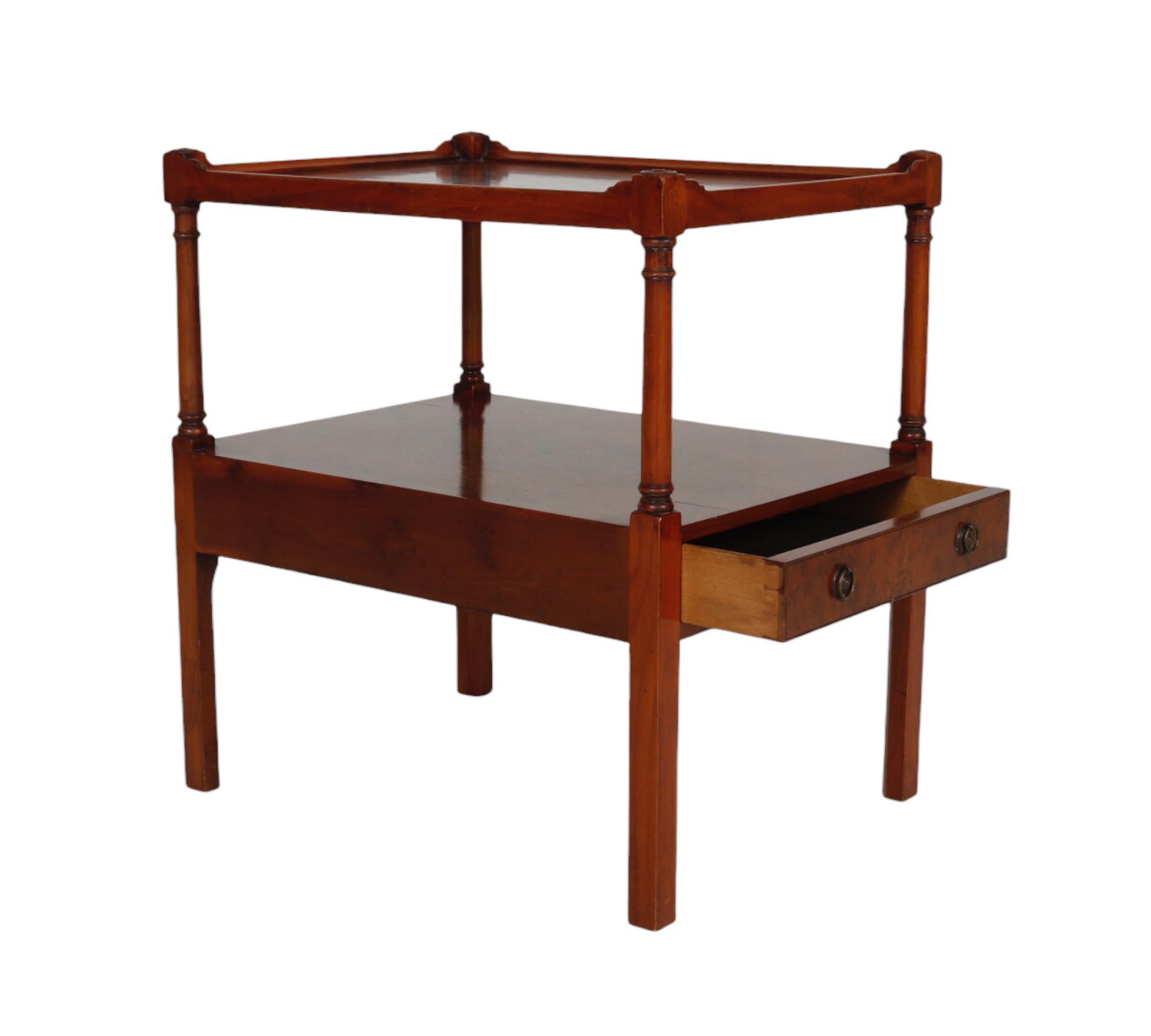 Custom Smith & Watson Side Table In Good Condition For Sale In Bradenton, FL