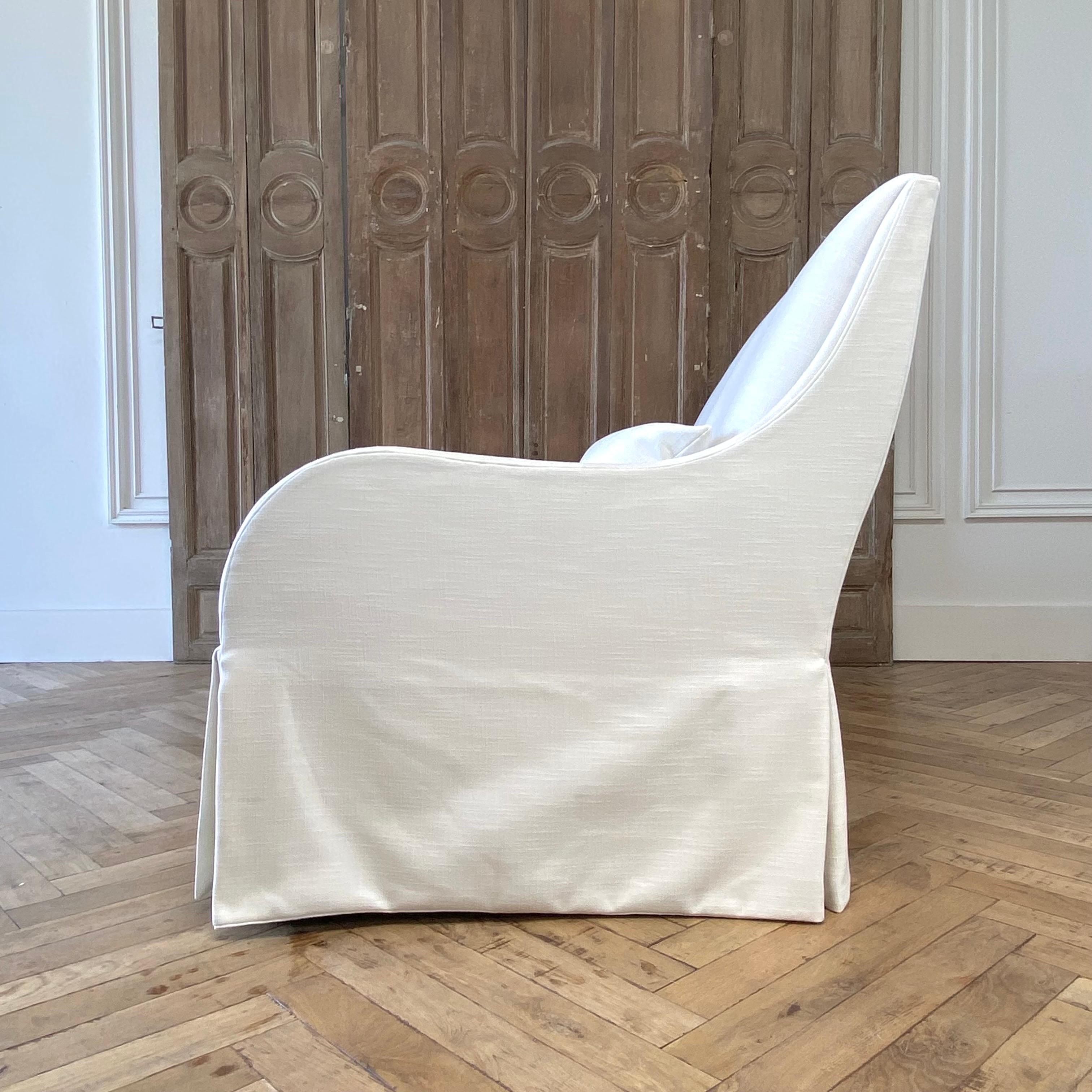 customized white fabric sofa set