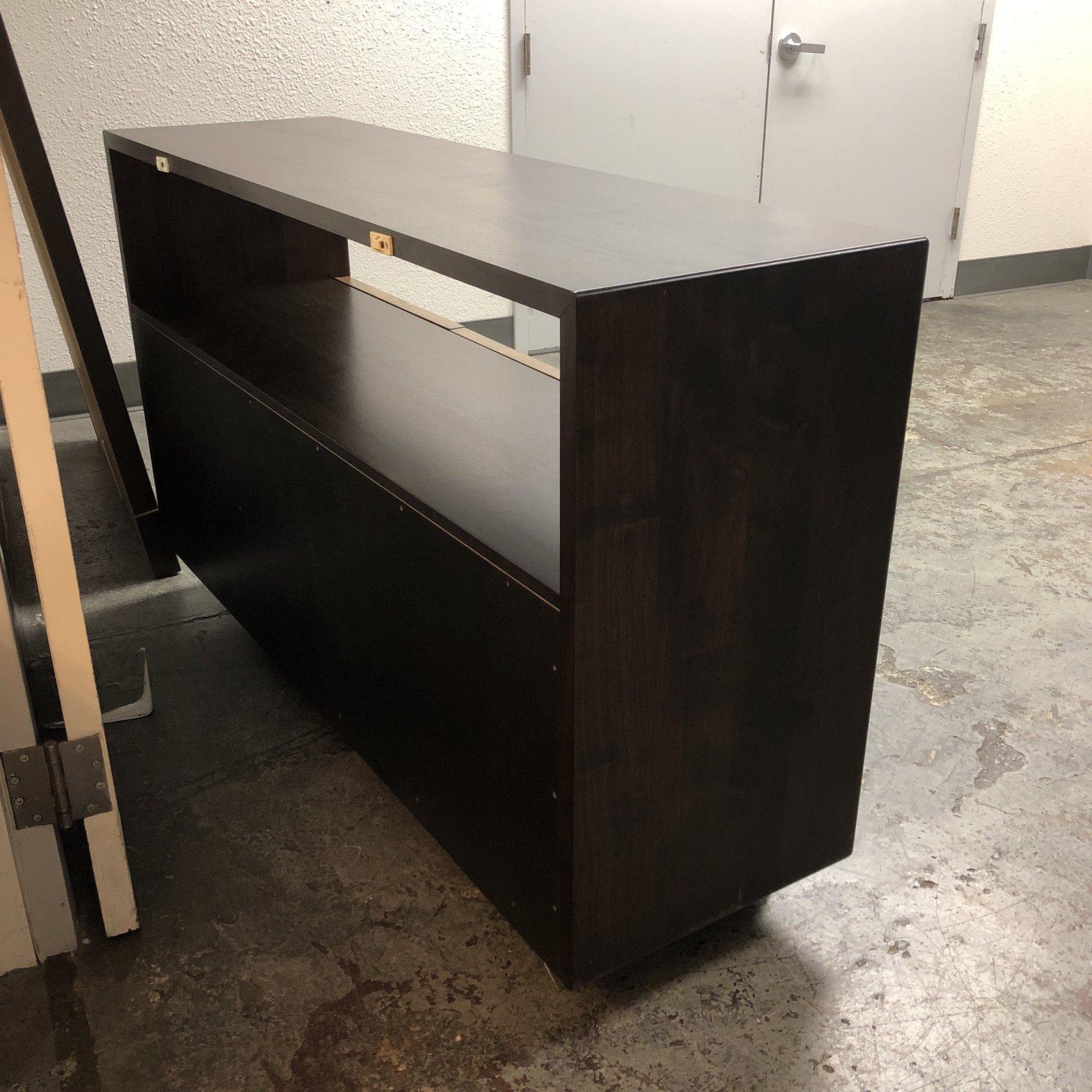 Custom Solid Elm and Walnut Console 3