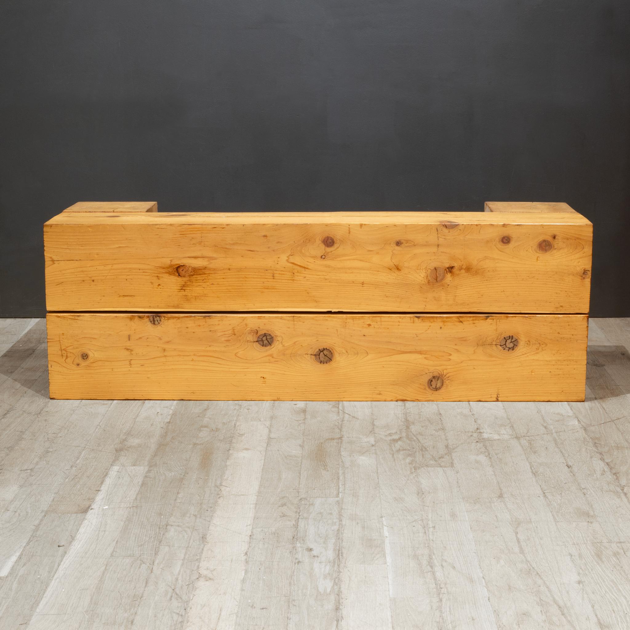 Banco de madera maciza a medida Pino en venta