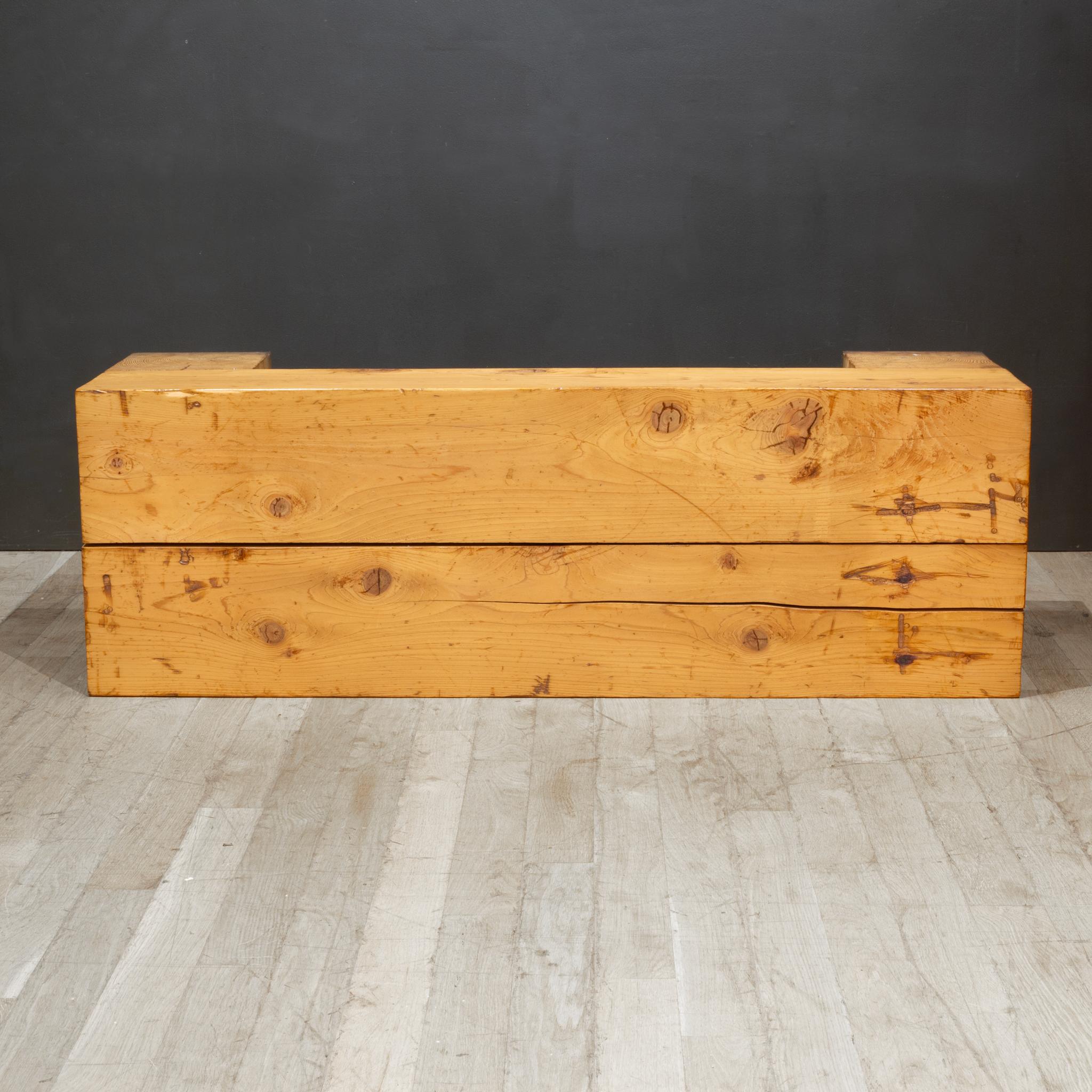 Banco rústico de madera maciza a medida Pino en venta