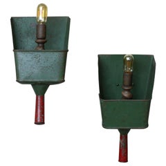 Vintage Custom Sonces Made from French Scoops with a Primitive, Country Look for a Farmh