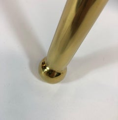 Custom Square Brass Pointe Leg Bench or Stool