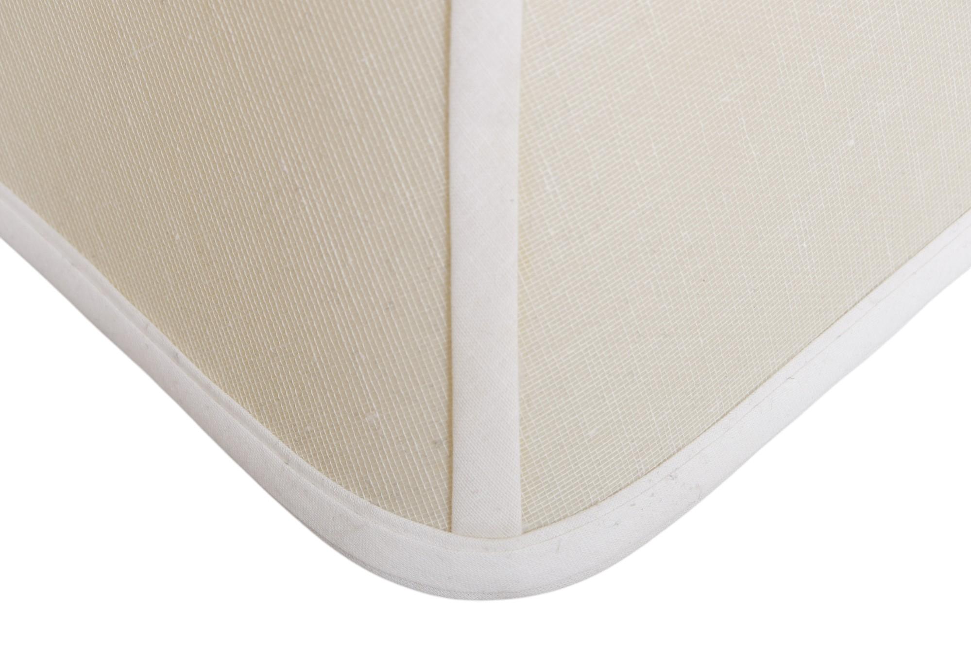 Contemporary Custom Square Linen Empire Lamp Shades, a Pair For Sale