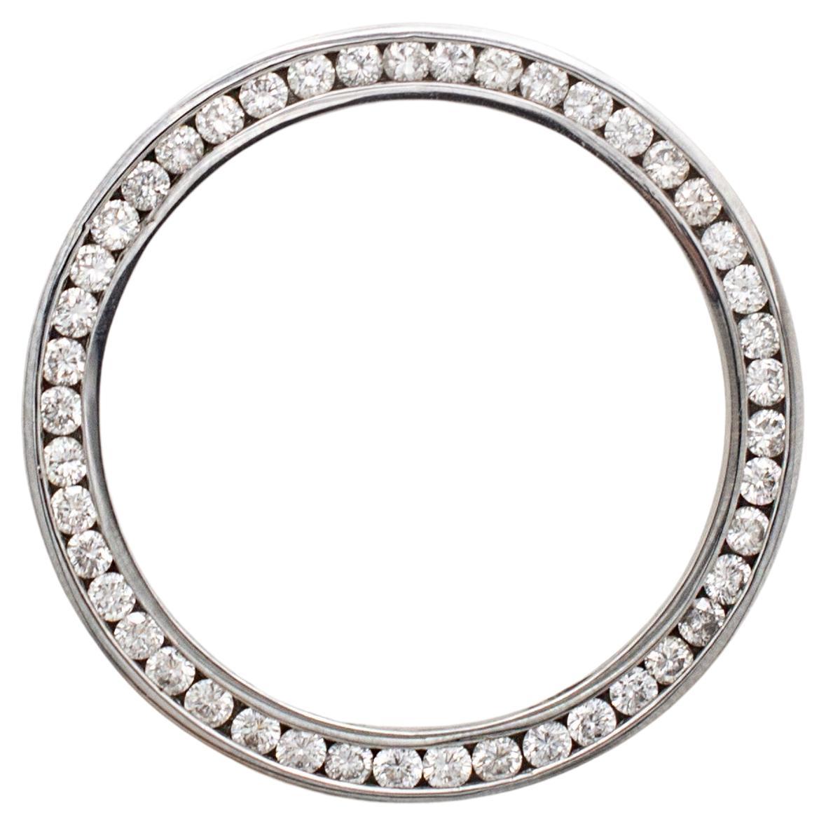 Maßgefertigte Edelstahl-Lünette 36MM 2,60CT Diamant-Lünette für Rolex 36MM