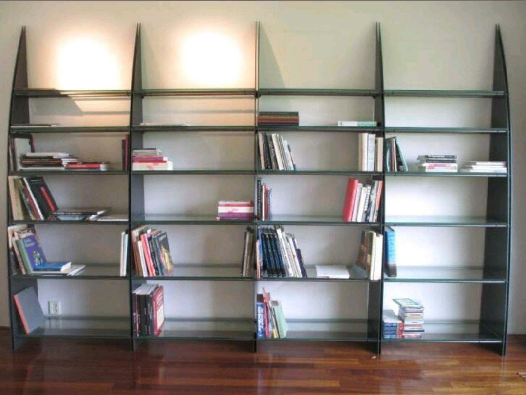 Libreria personalizzata in acciaio e vetro di Johan Bruynseraede, Paesi Bassi, anni '90 in vendita 8