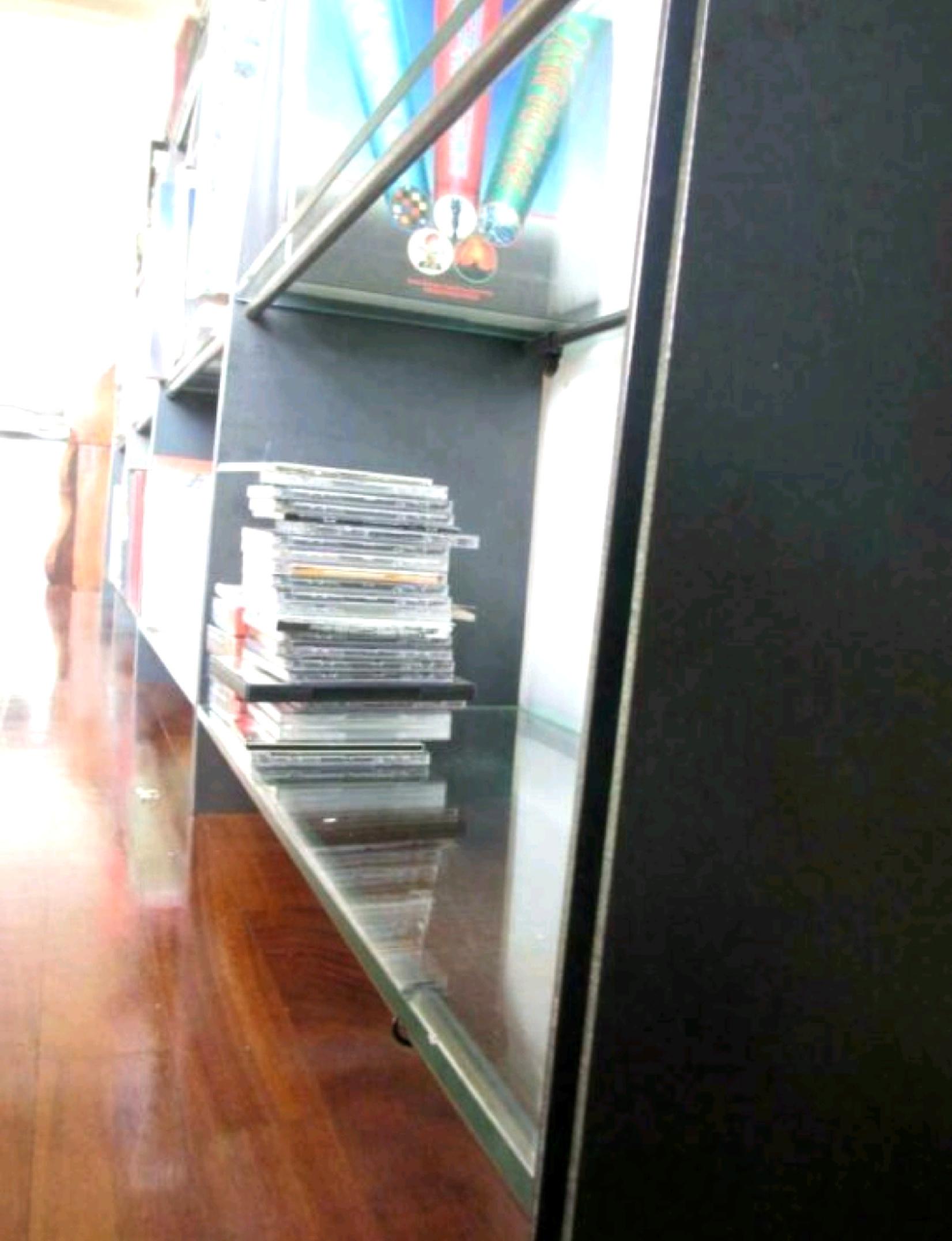 Libreria personalizzata in acciaio e vetro di Johan Bruynseraede, Paesi Bassi, anni '90 in vendita 1