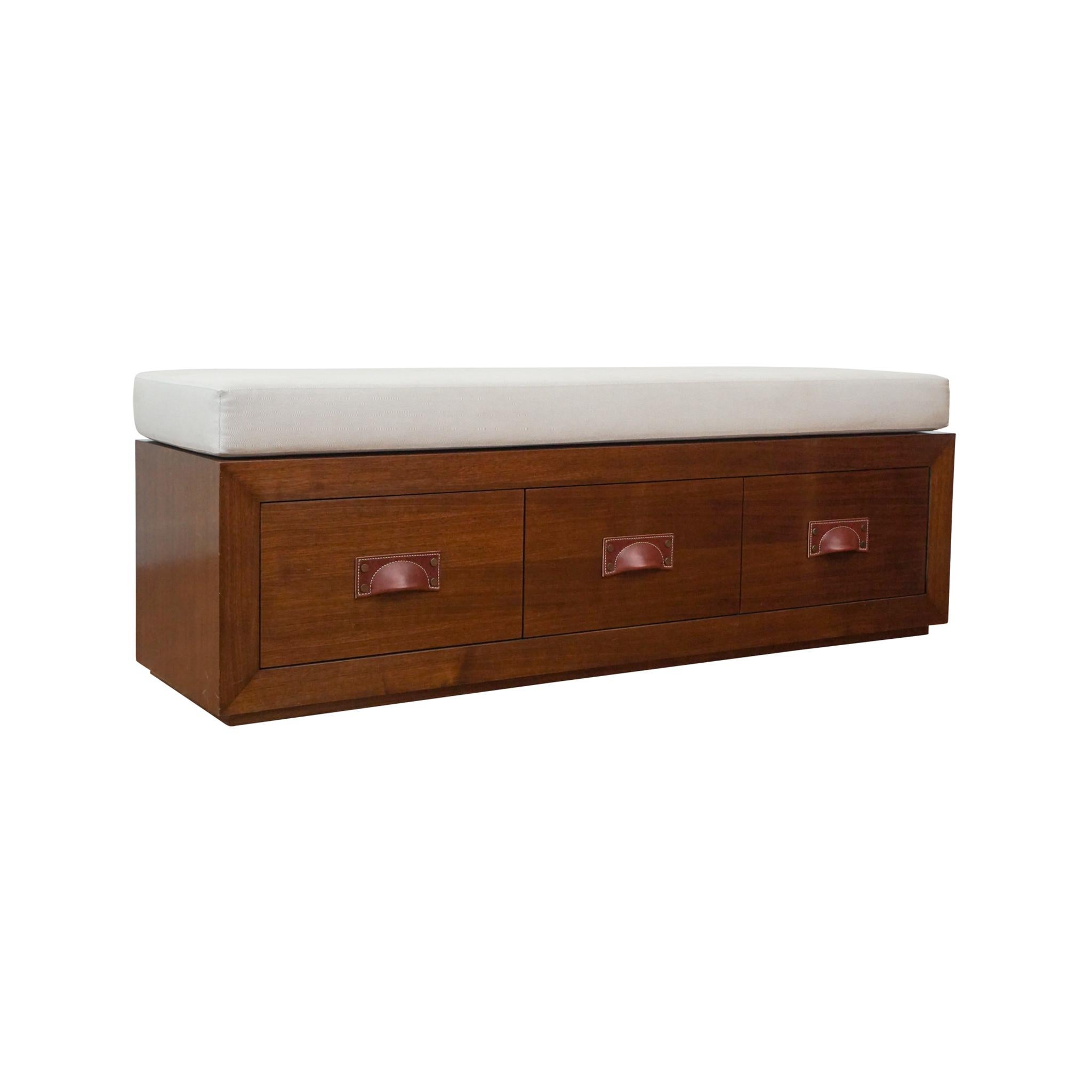 French Provincial Custom Storage Bench 