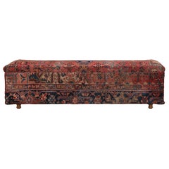 Custom Storage Bench Upholstered with Persian Bakshaish Fabric