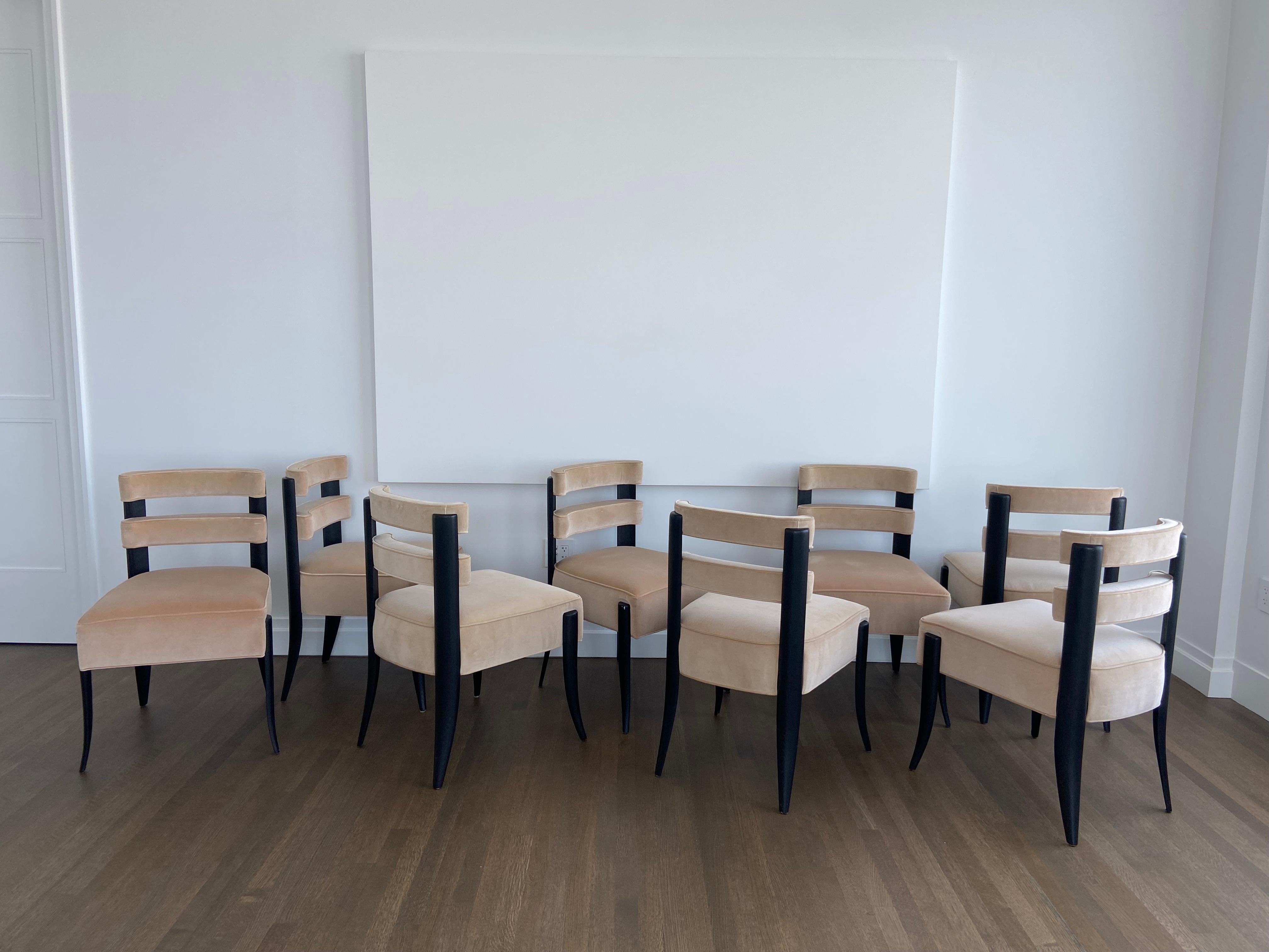 Contemporary Custom Studio Van Den Akker Dining Chairs (8)