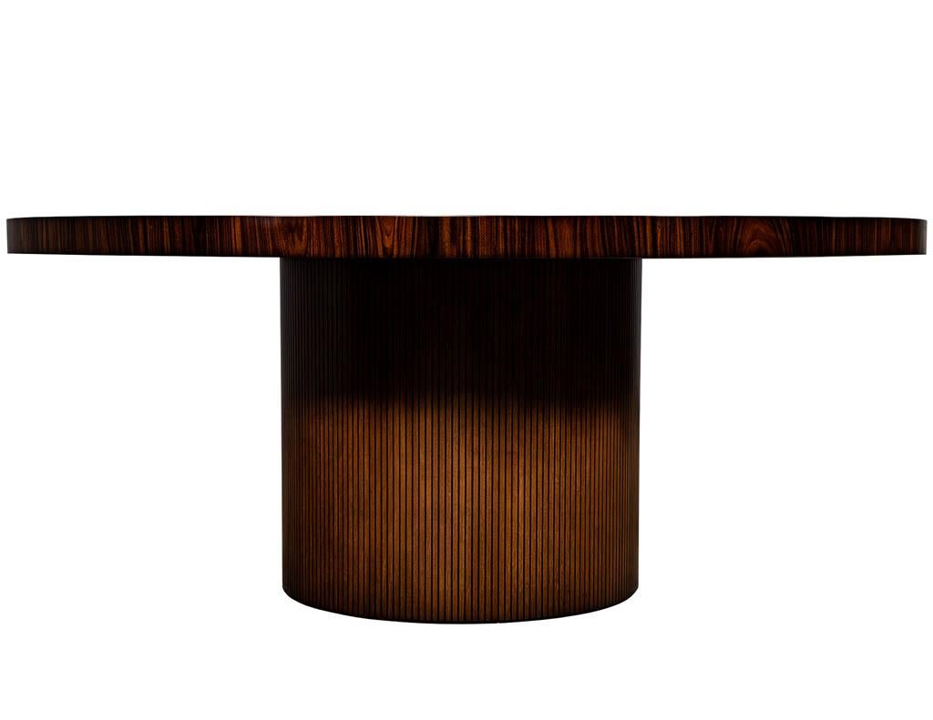 Mid-Century Modern Custom Sunburst Modern Round Dining Table by Carrocel