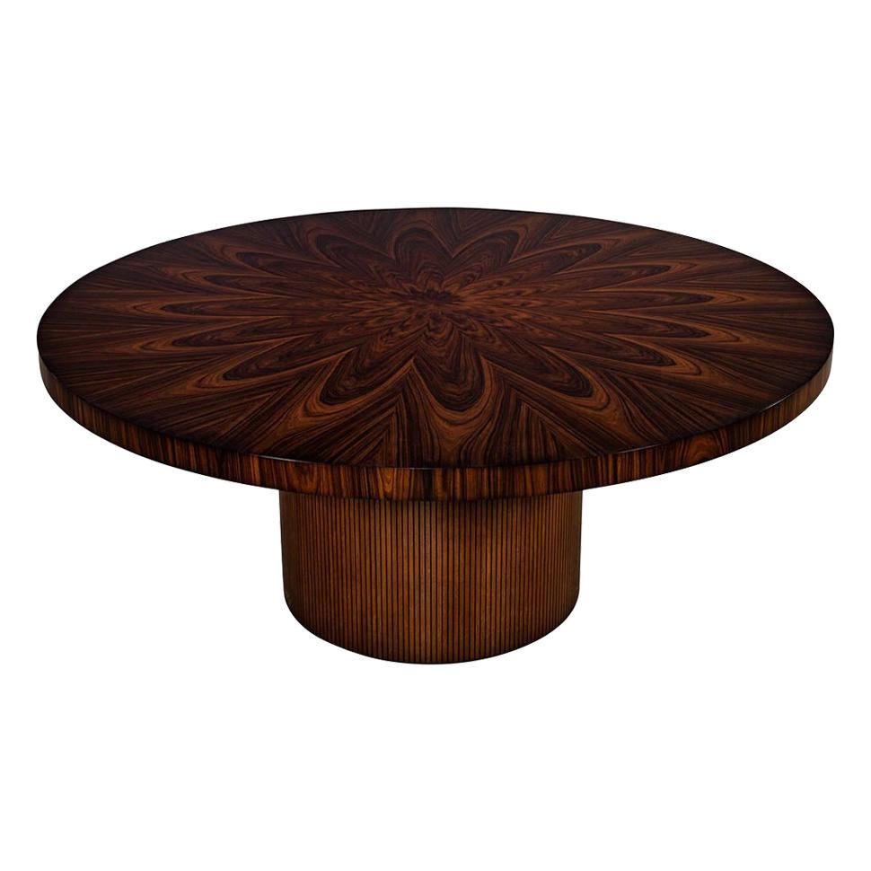 Custom Sunburst Modern Round Dining Table by Carrocel