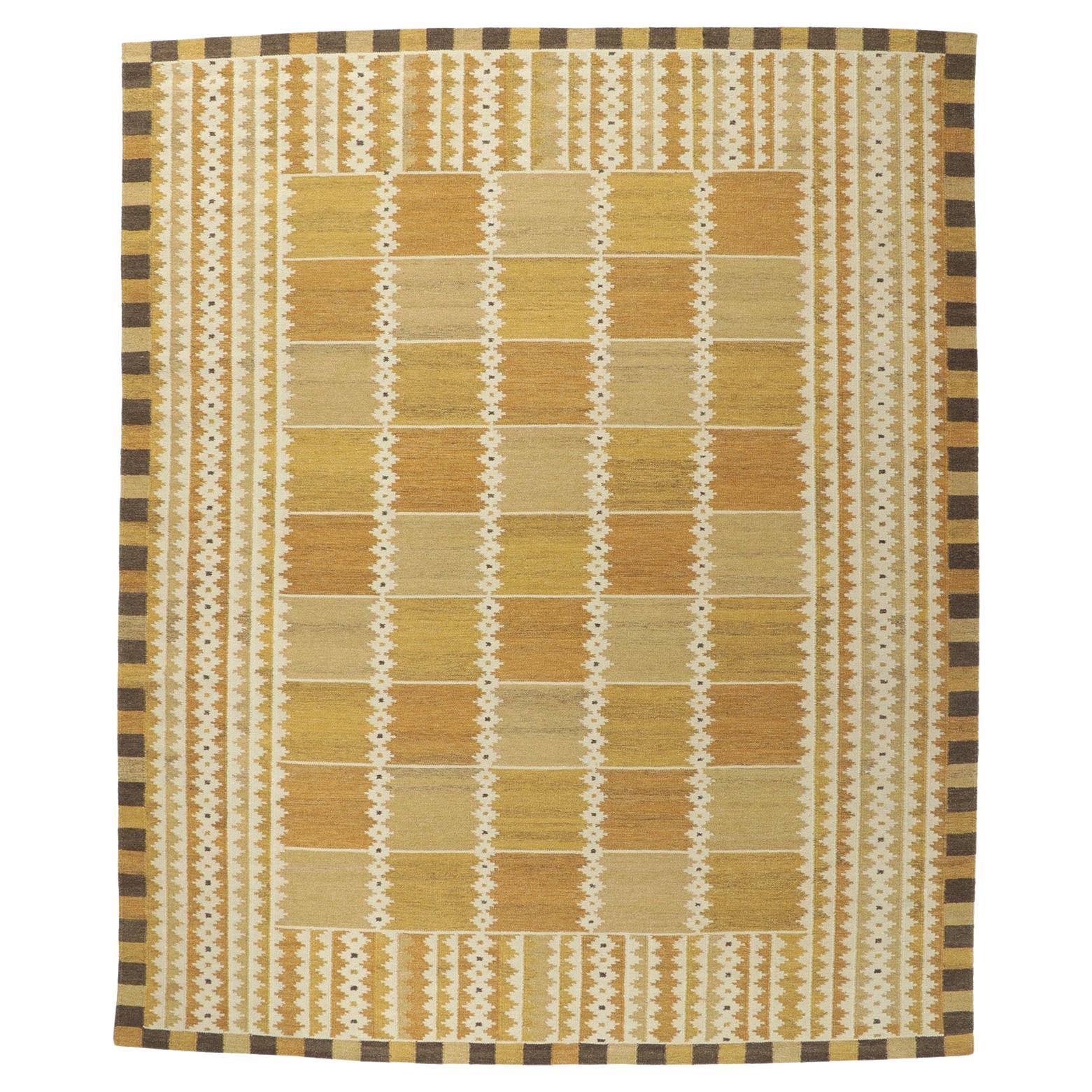 Custom Swedish Style Kilim Rug Inspired by Marianne Richter and Barbro ...