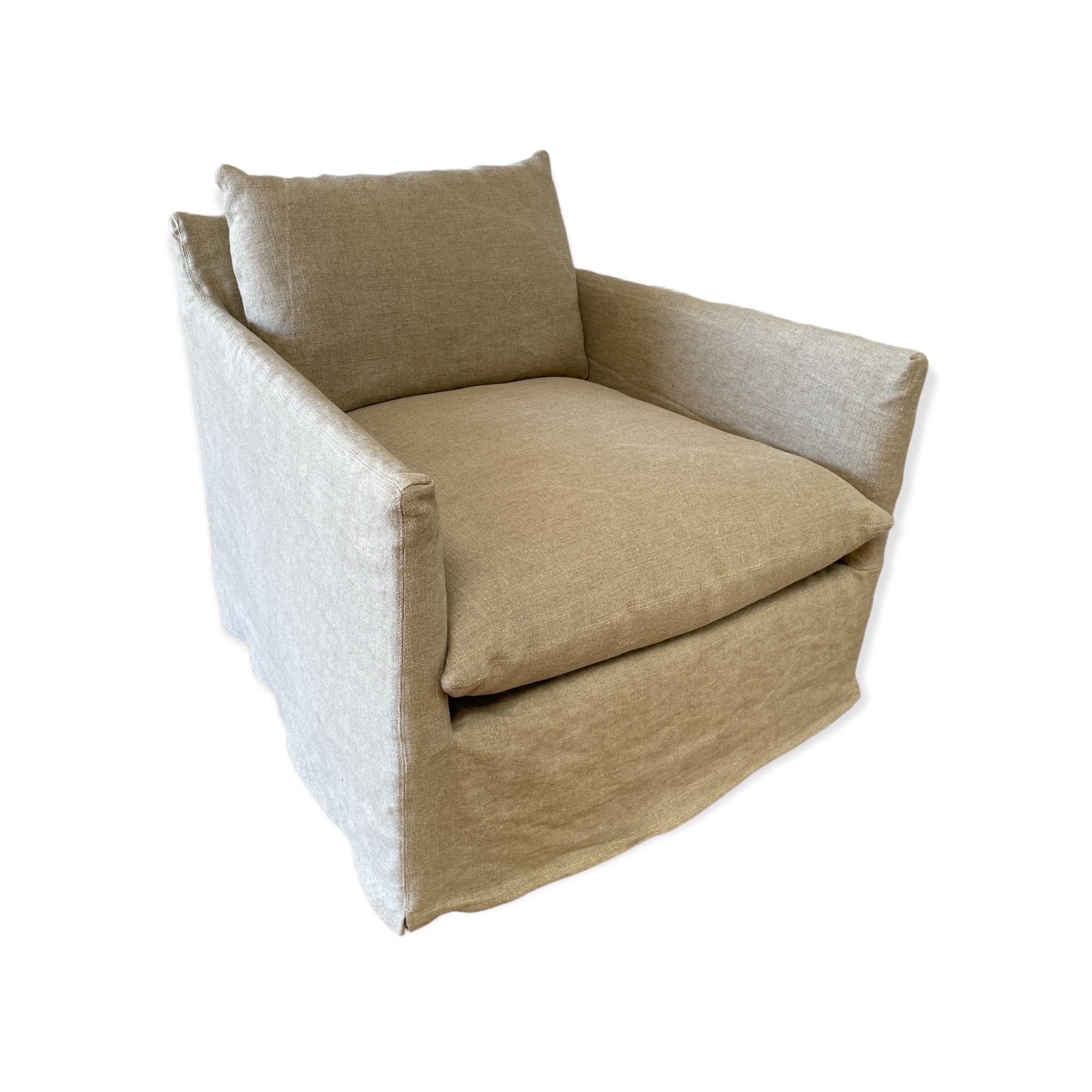 linen slipcover chair