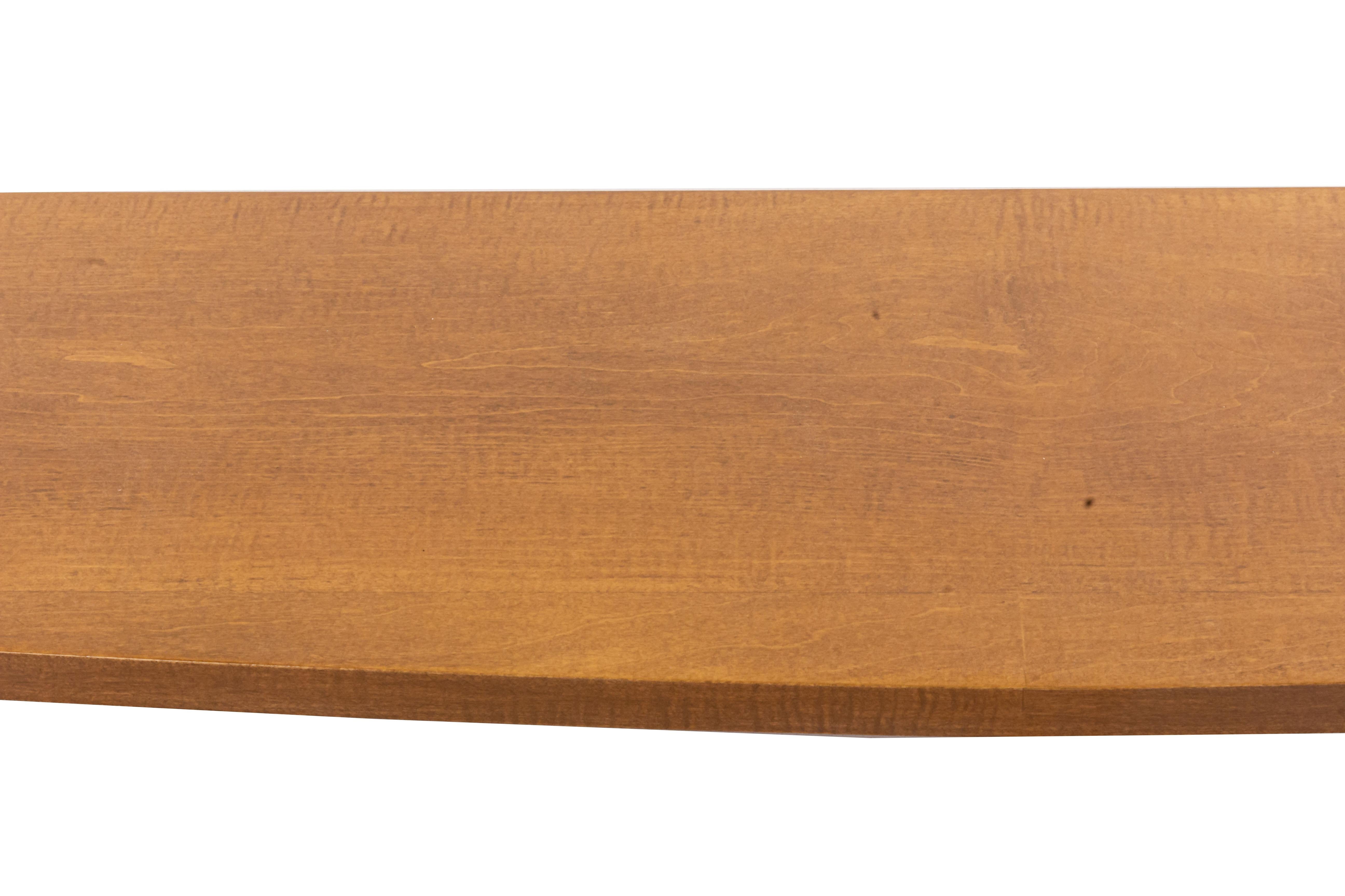 Table console en sycomore faite sur mesure dans le style de Lucien Rollin en vente 2